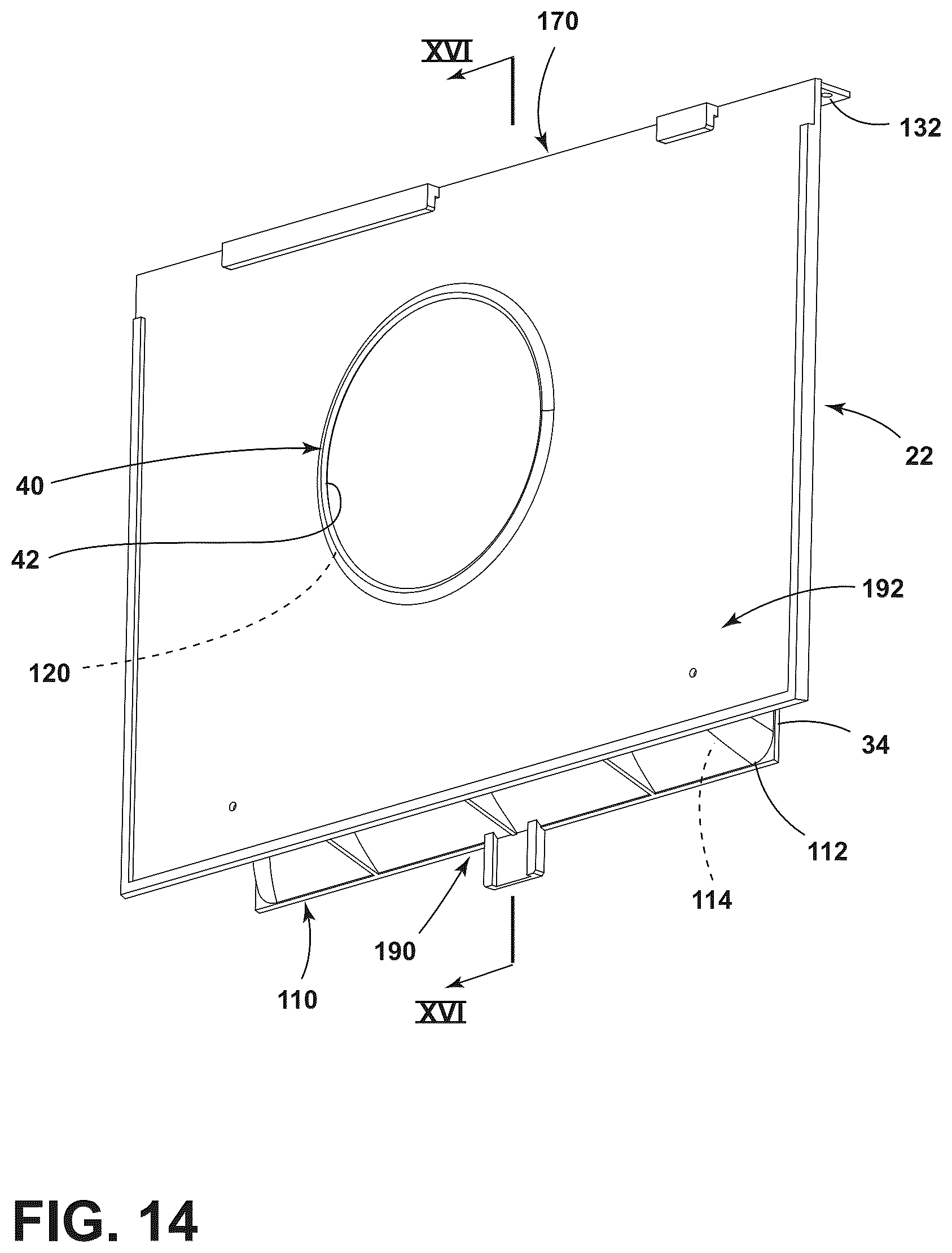 Patent US12359845 Figure 14 – Air funnel for a heat pump system of a water heater