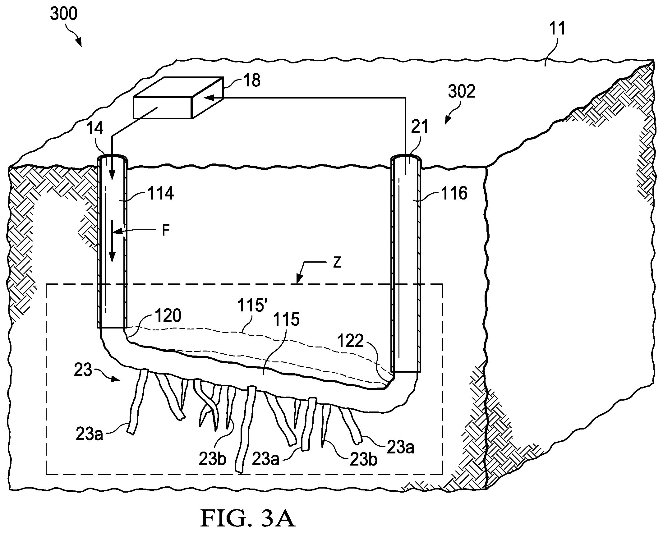 Patent US12359850 Figure 3 – Construction and operation of geothermal wells