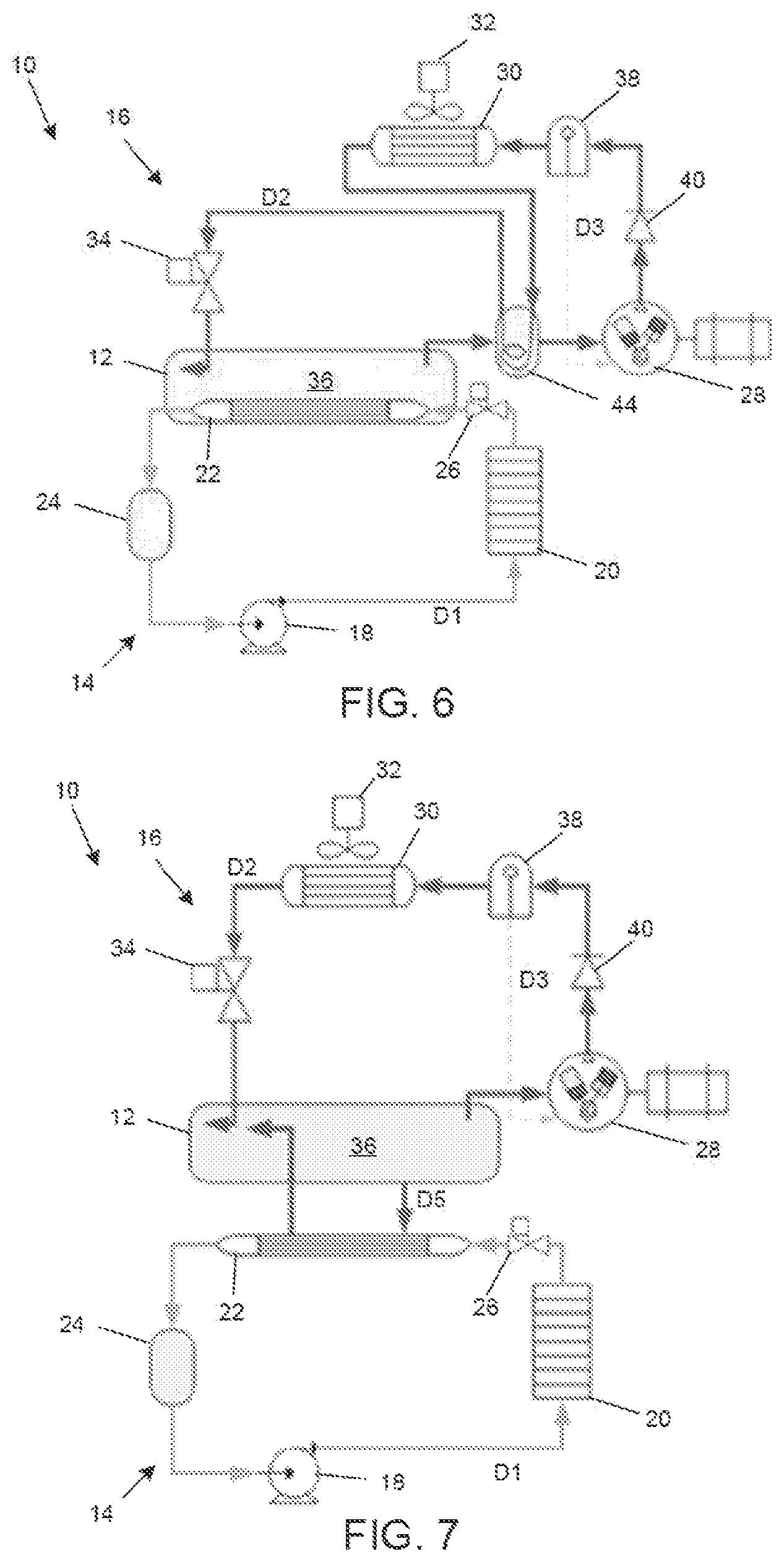 Patent US12359851 Figure 5 – Thermal energy storage and heat rejection system