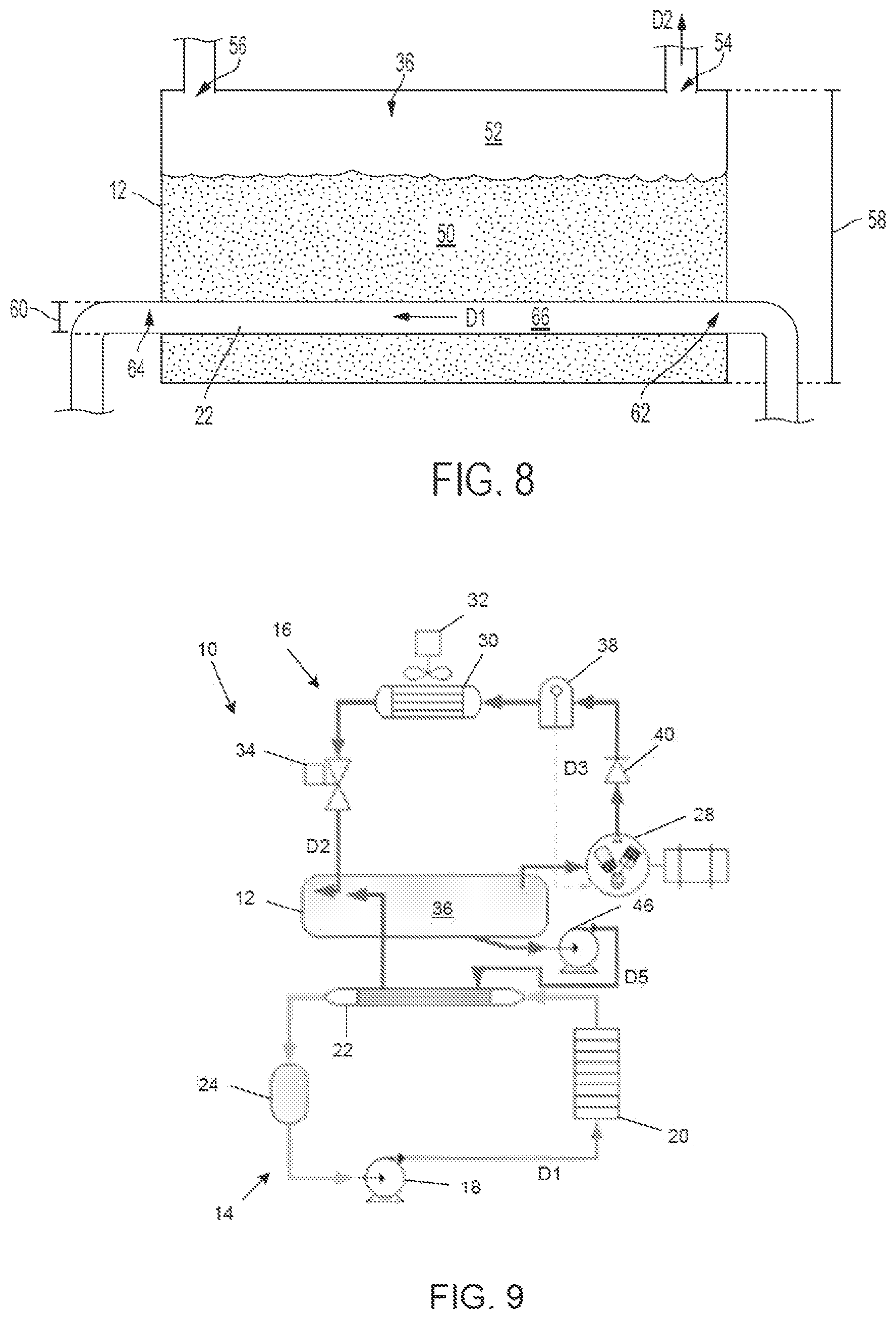 Patent US12359851 Figure 6 – Thermal energy storage and heat rejection system