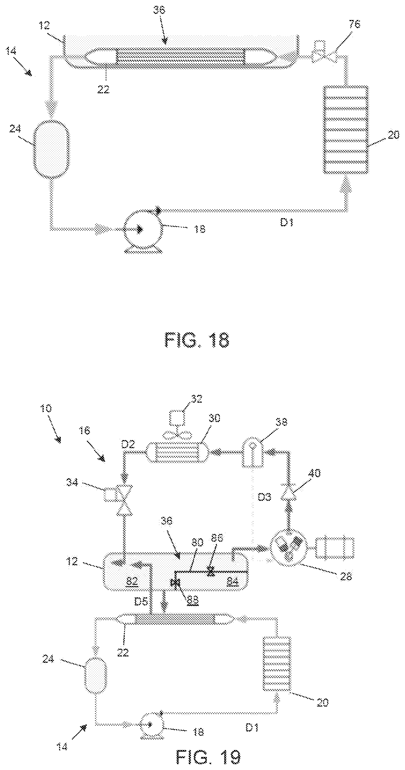 Patent US12359851 Figure 9 – Thermal energy storage and heat rejection system