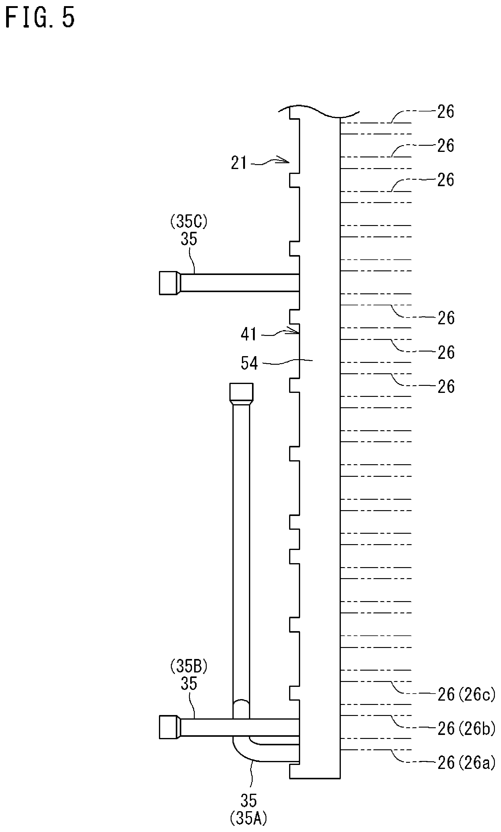 Patent US12359853 Figure 5 – Heat exchanger