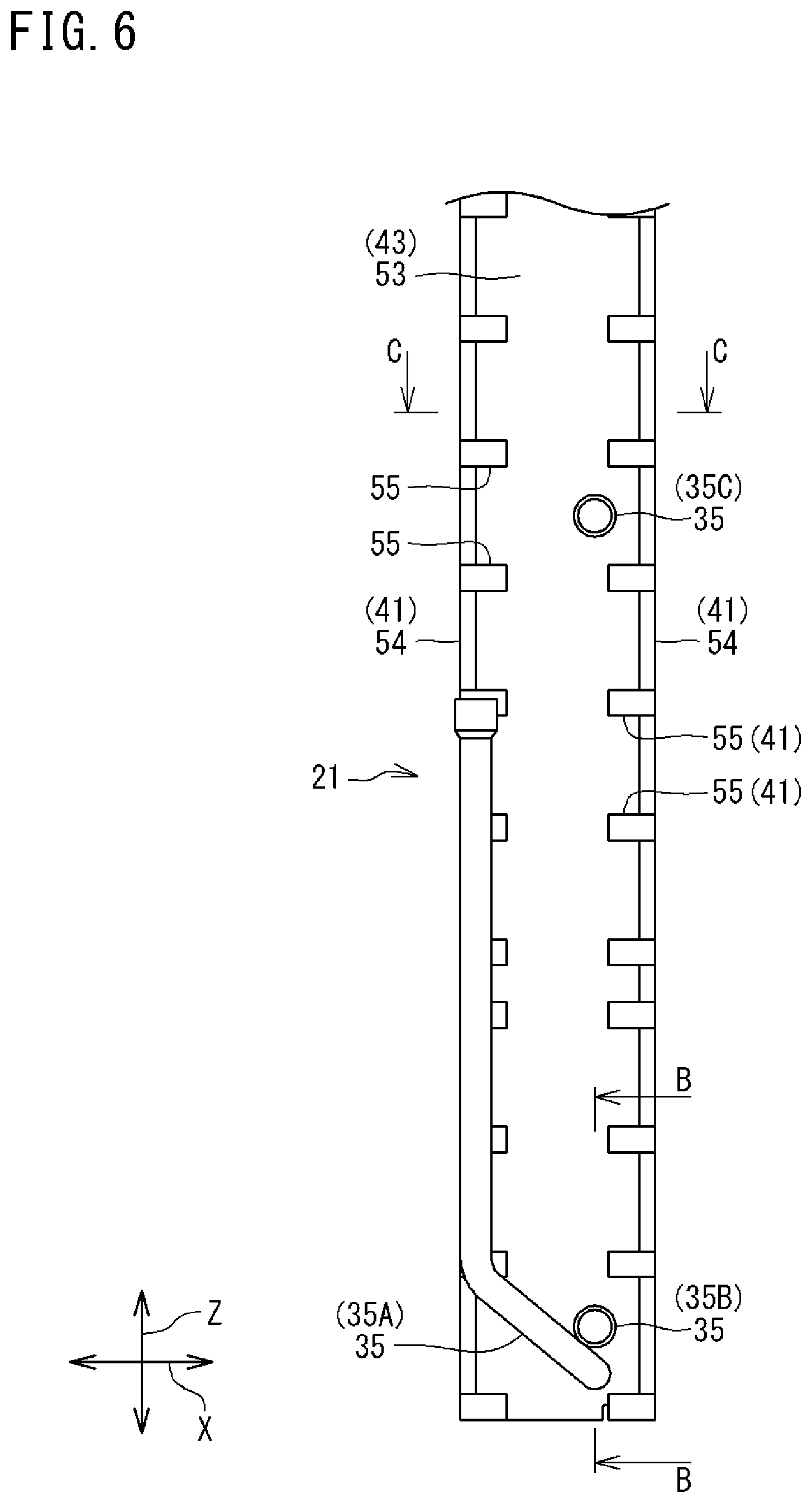 Patent US12359853 Figure 6 – Heat exchanger
