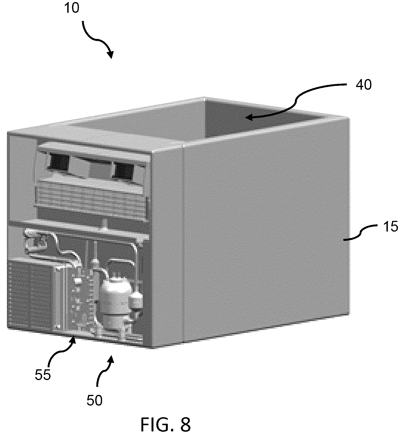 Patent US12359857 Figure 6 – Temperature-controlled container