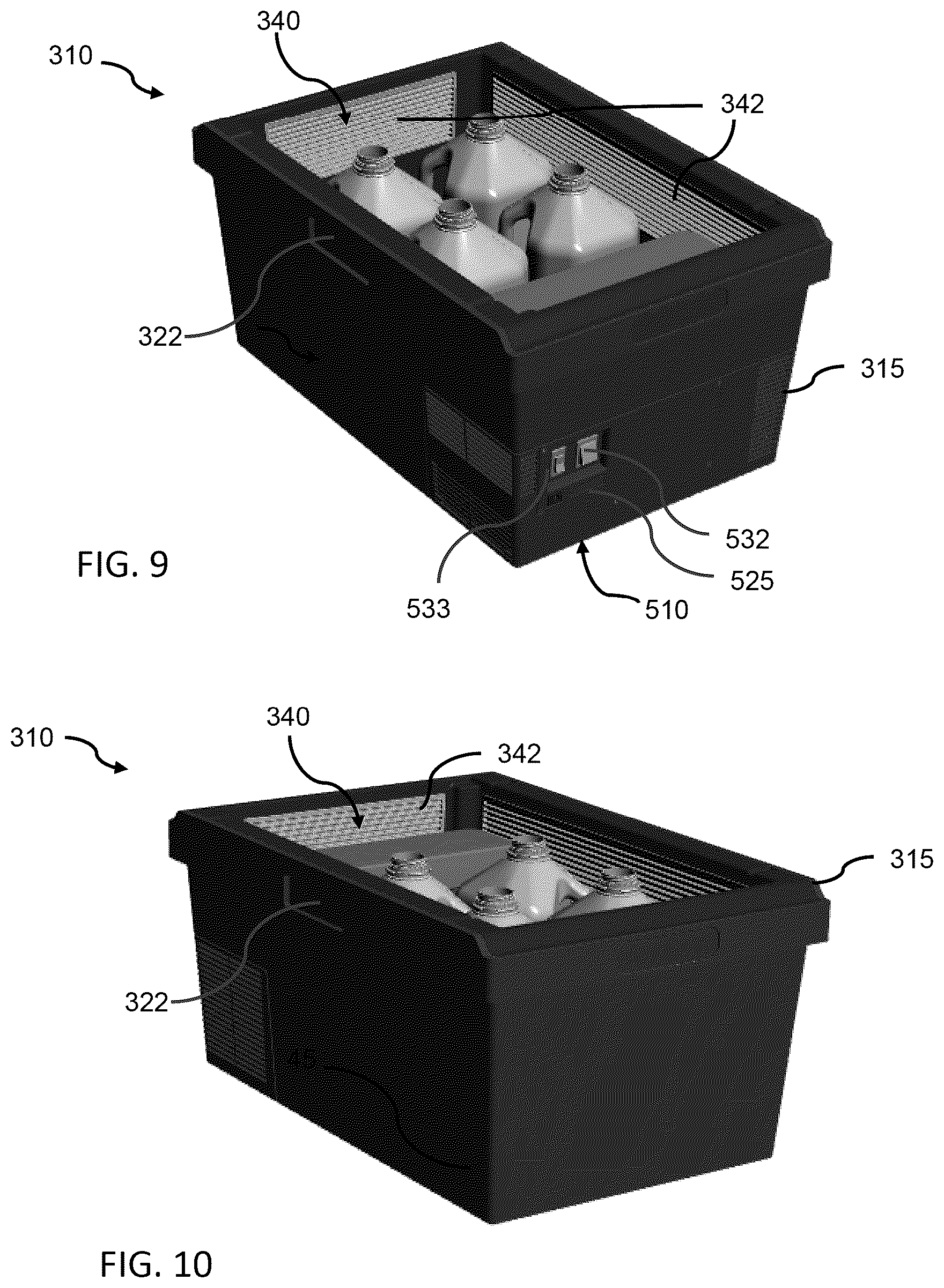 Patent US12359857 Figure 7 – Temperature-controlled container