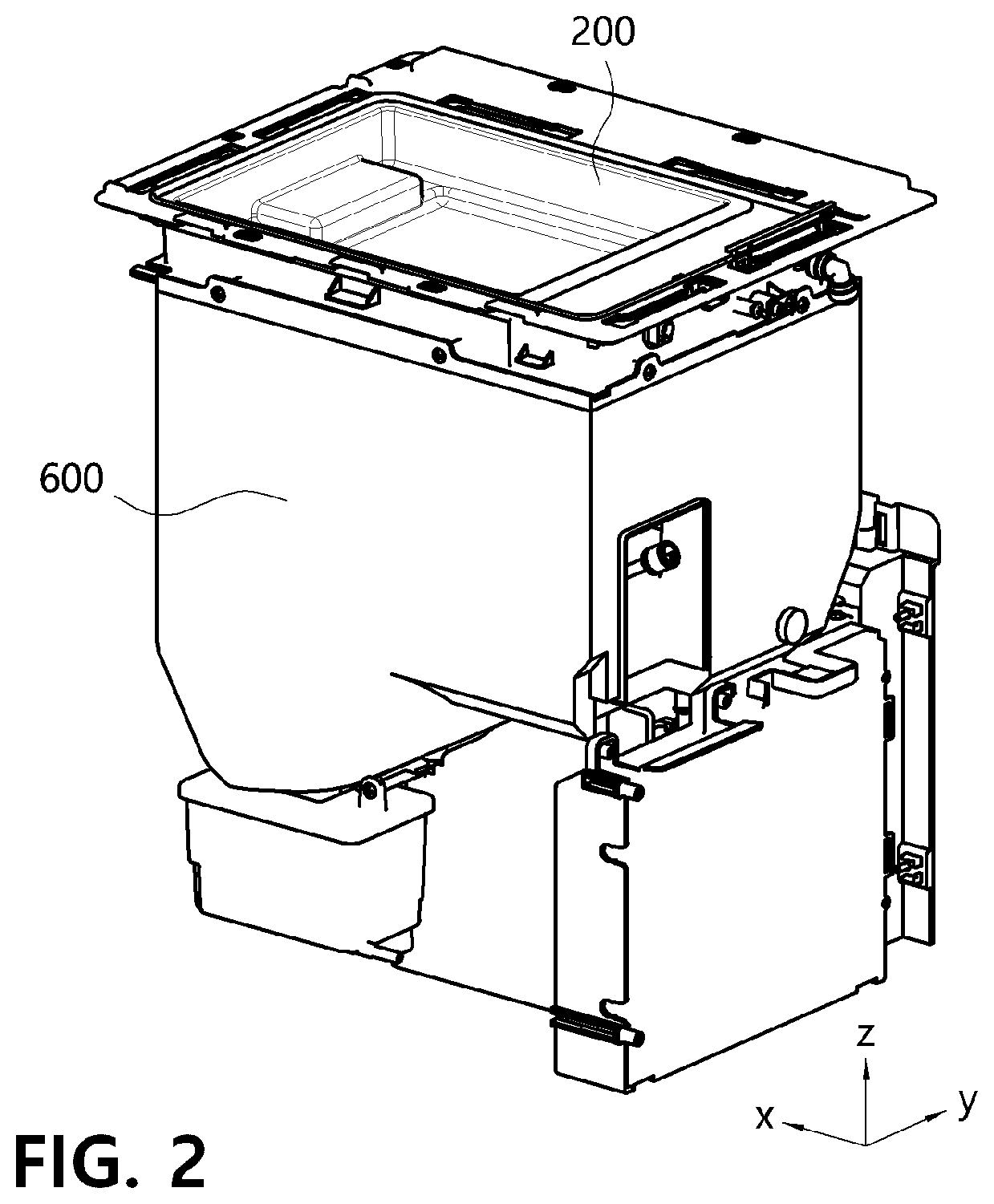 Patent US12359859 Figure 2 – Water purifier having ice-maker