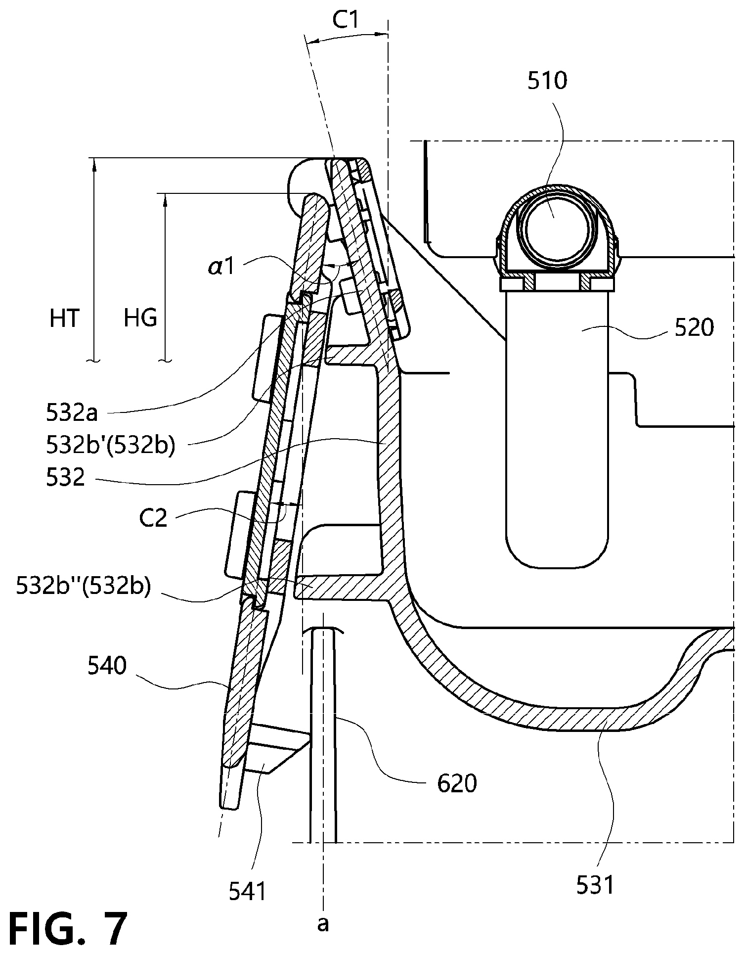 Patent US12359859 Figure 7 – Water purifier having ice-maker
