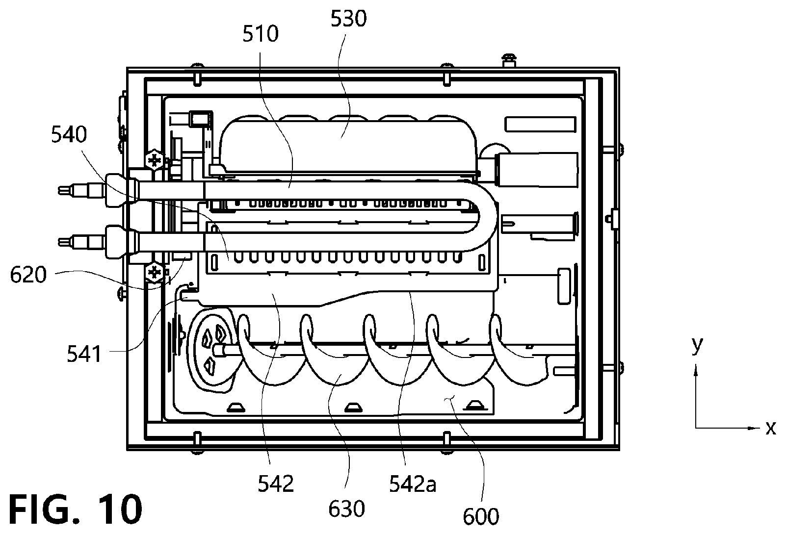 Patent US12359859 Figure 10 – Water purifier having ice-maker