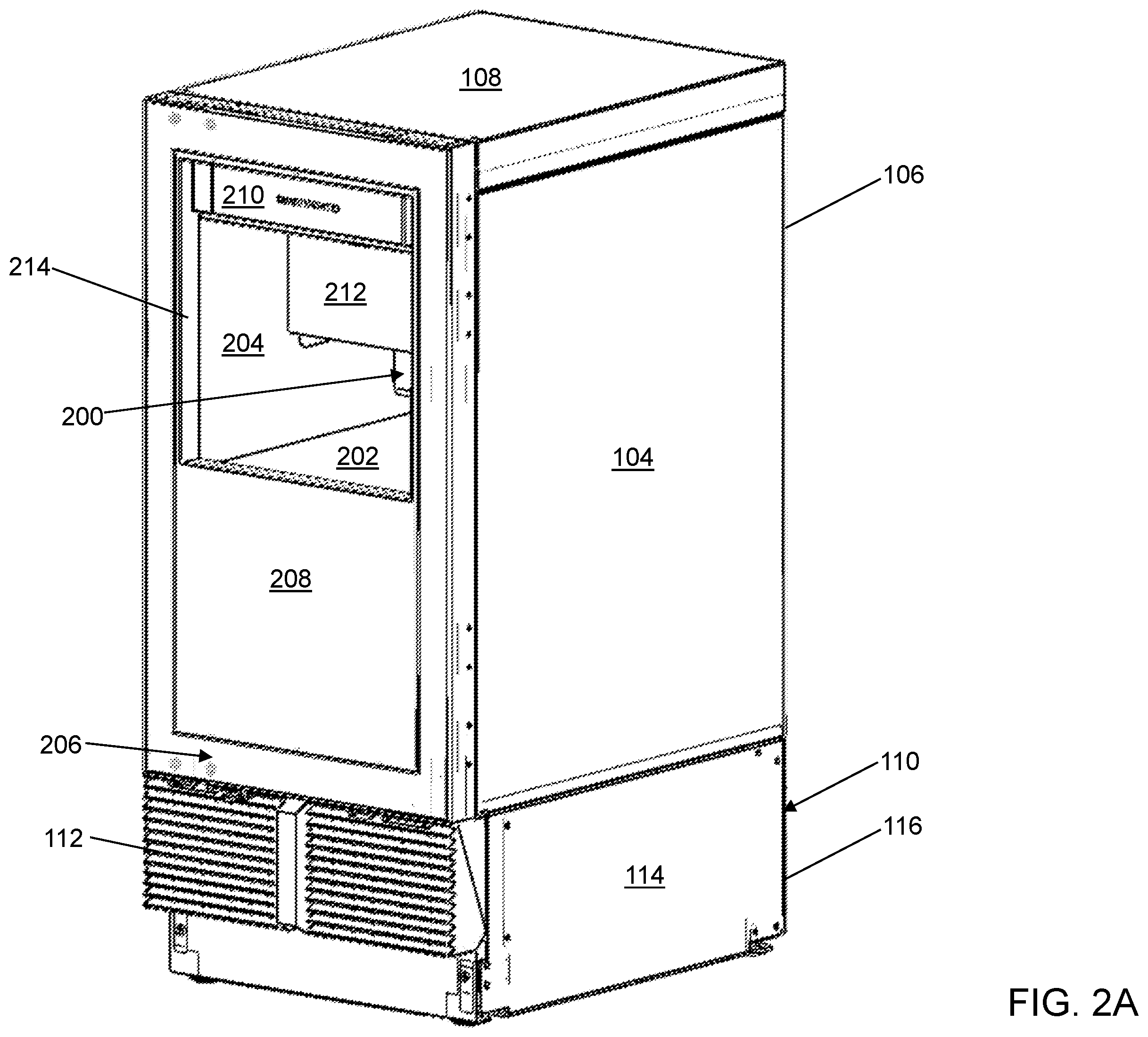 Patent US12359860 Figure 2 – Backstop for an ice maker