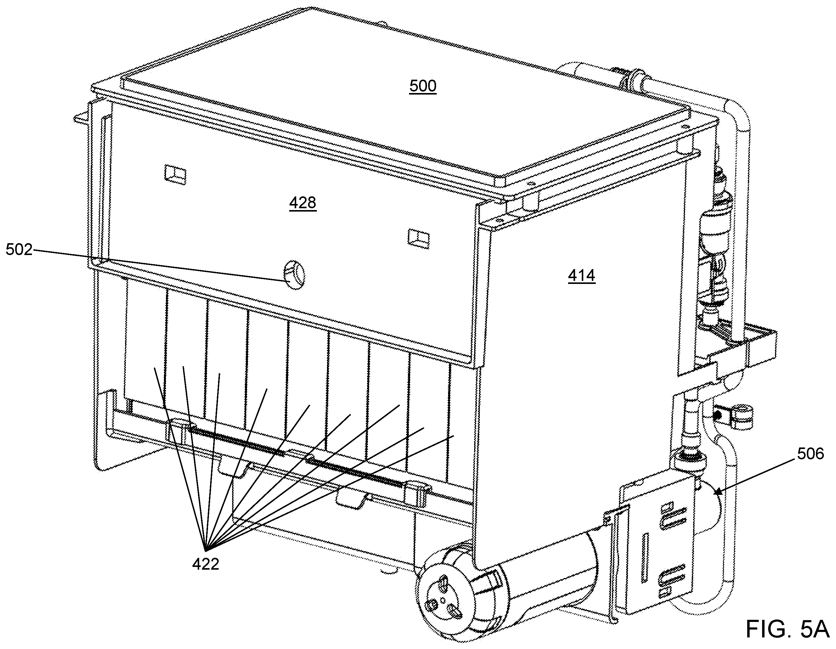 Patent US12359860 Figure 7 – Backstop for an ice maker