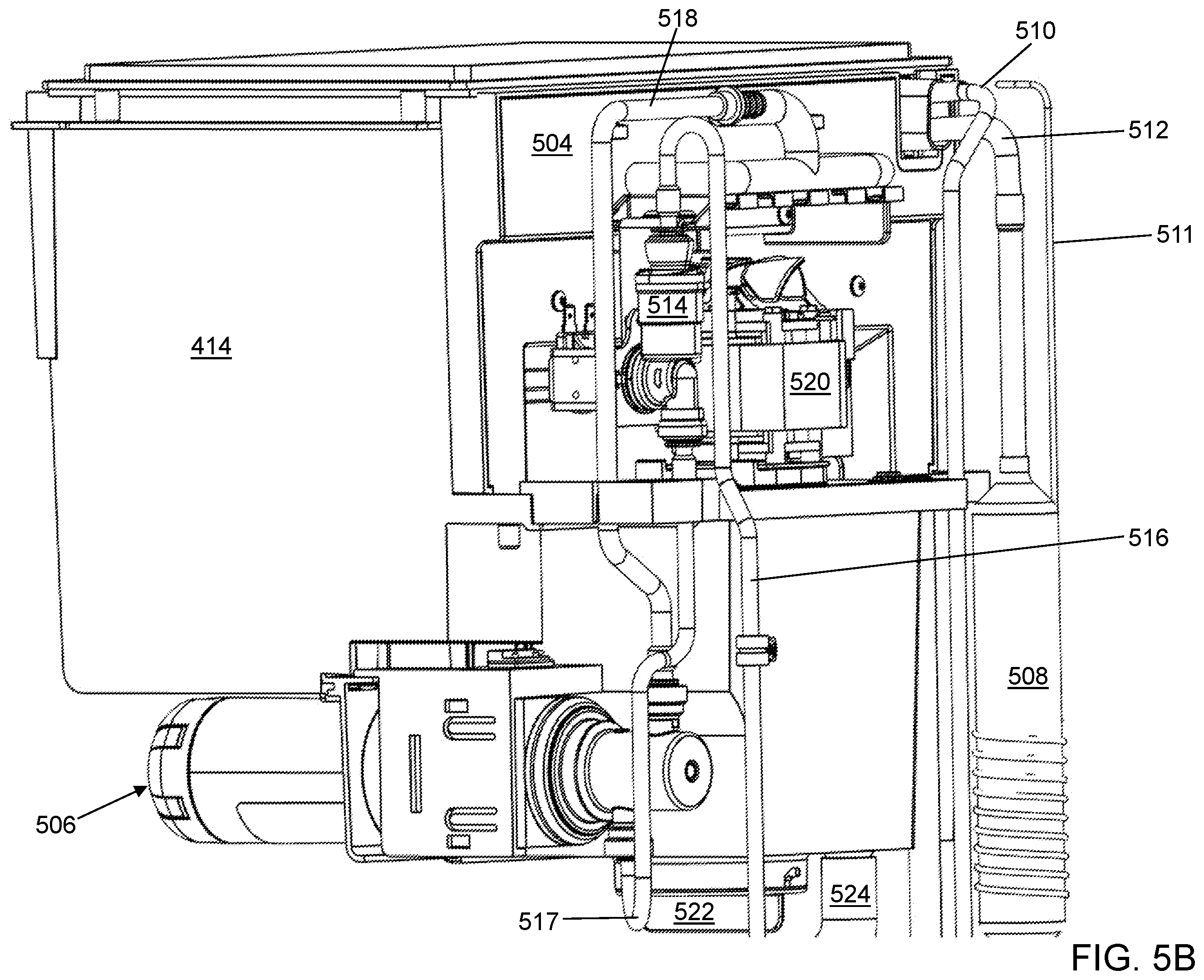 Patent US12359860 Figure 8 – Backstop for an ice maker
