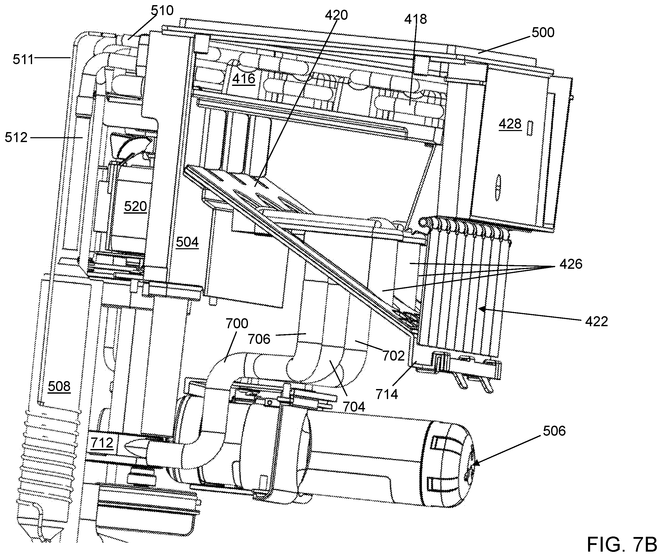 Patent US12359860 Figure 11 – Backstop for an ice maker