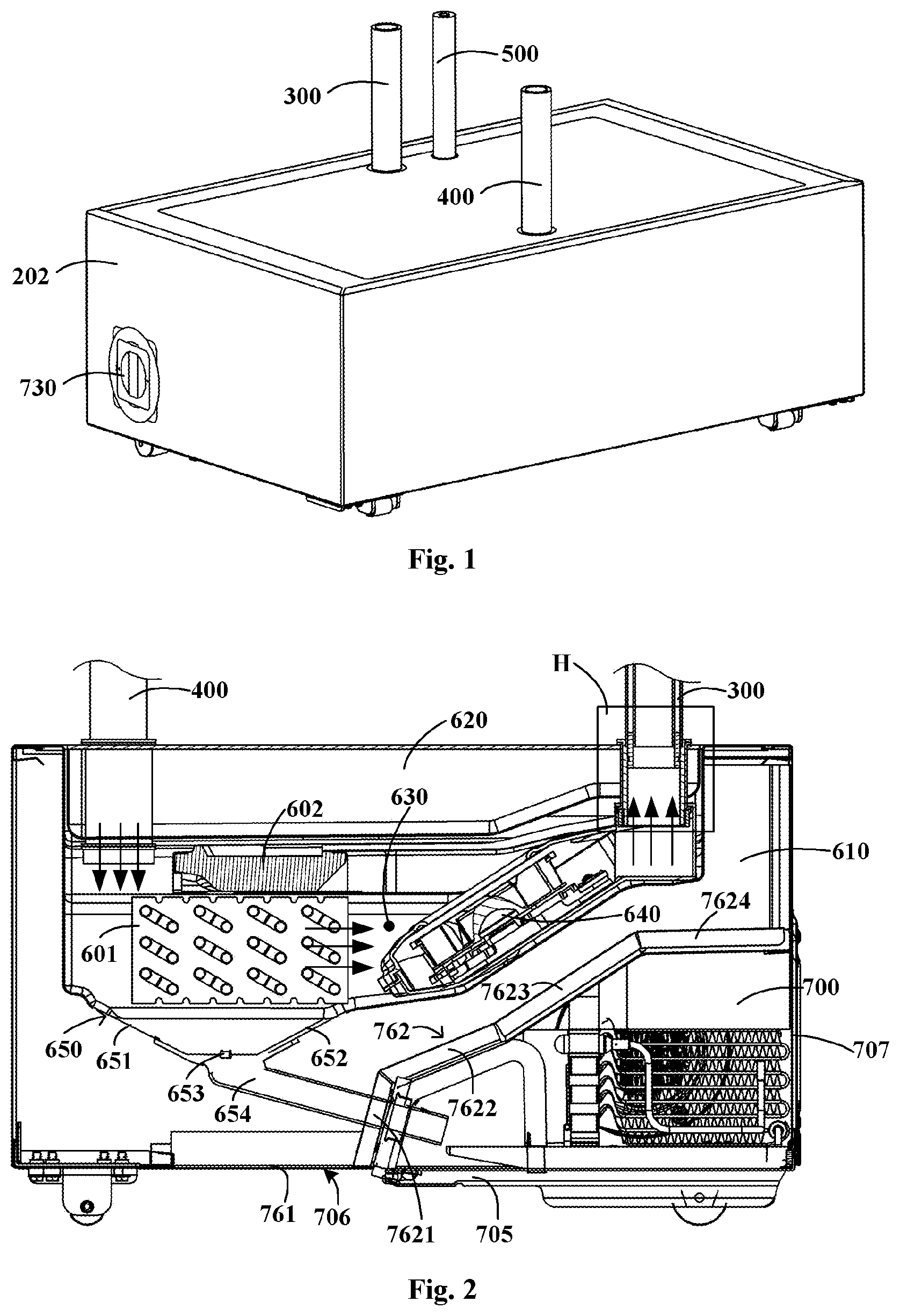 Patent US12359862 Figure 1 – Refrigeration module and refrigerator