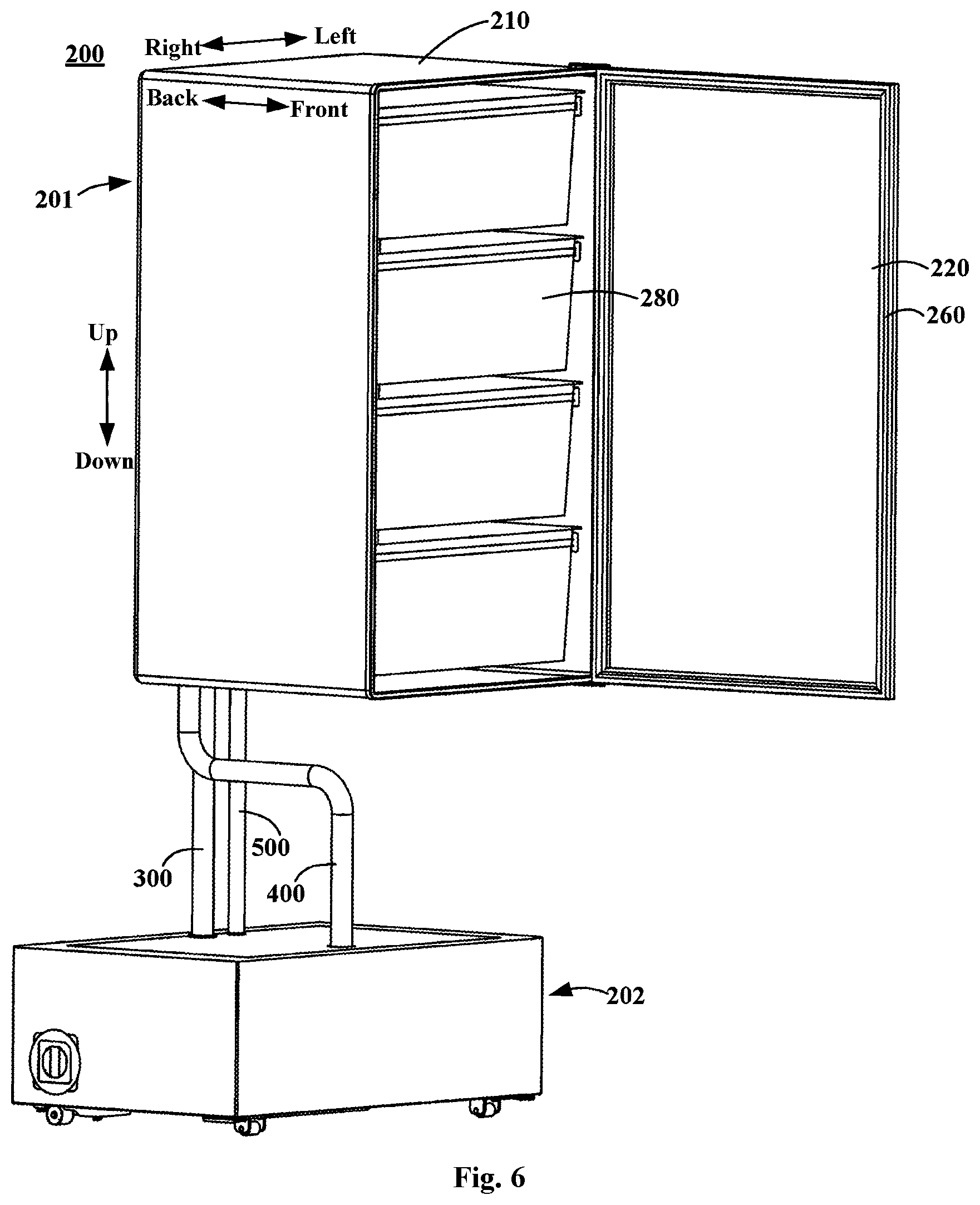 Patent US12359862 Figure 4 – Refrigeration module and refrigerator