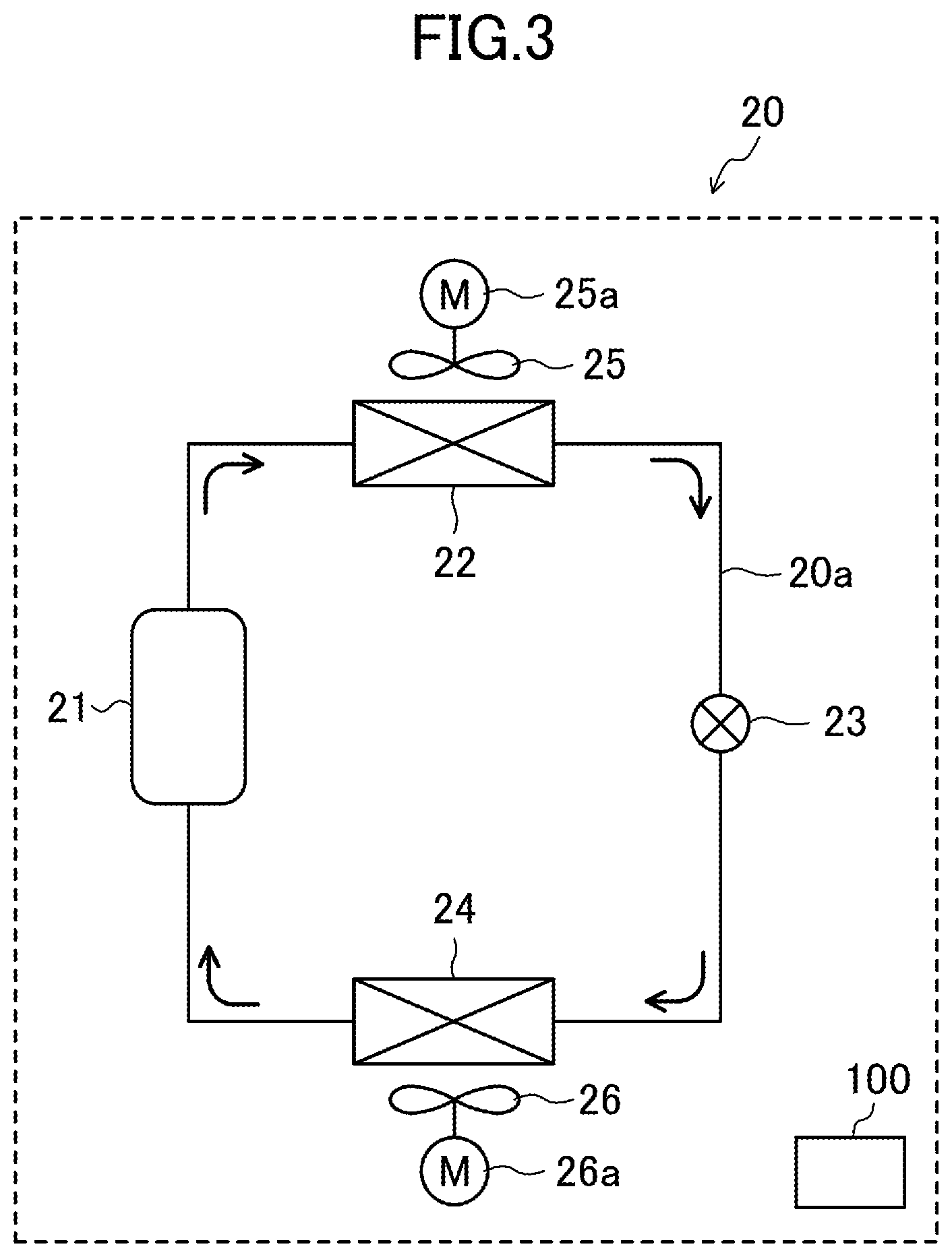 Patent US12359865 Figure 3 – Air composition adjustment device, refrigeration apparatus for transportation, and transport container