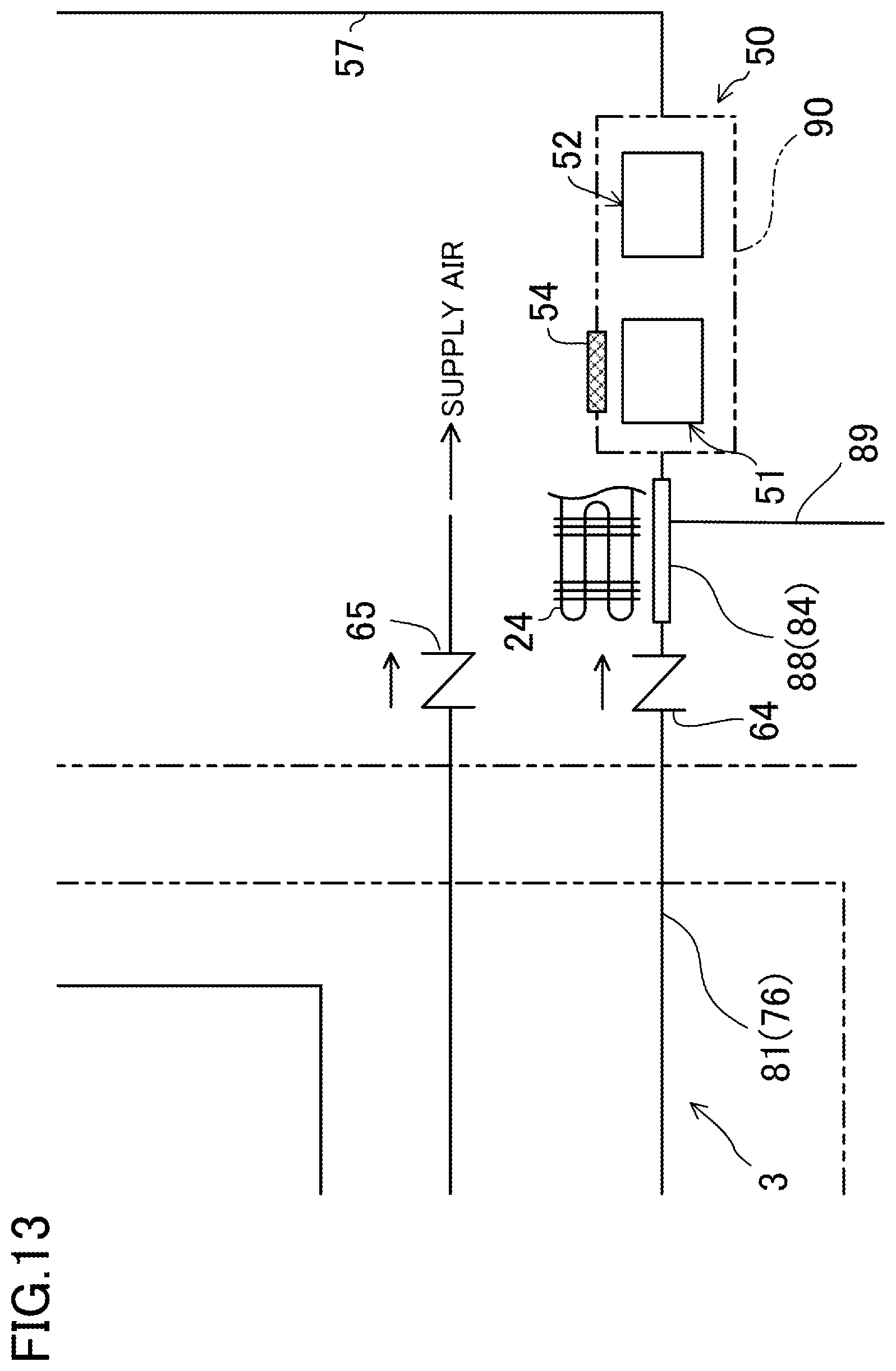 Patent US12359865 Figure 13 – Air composition adjustment device, refrigeration apparatus for transportation, and transport container