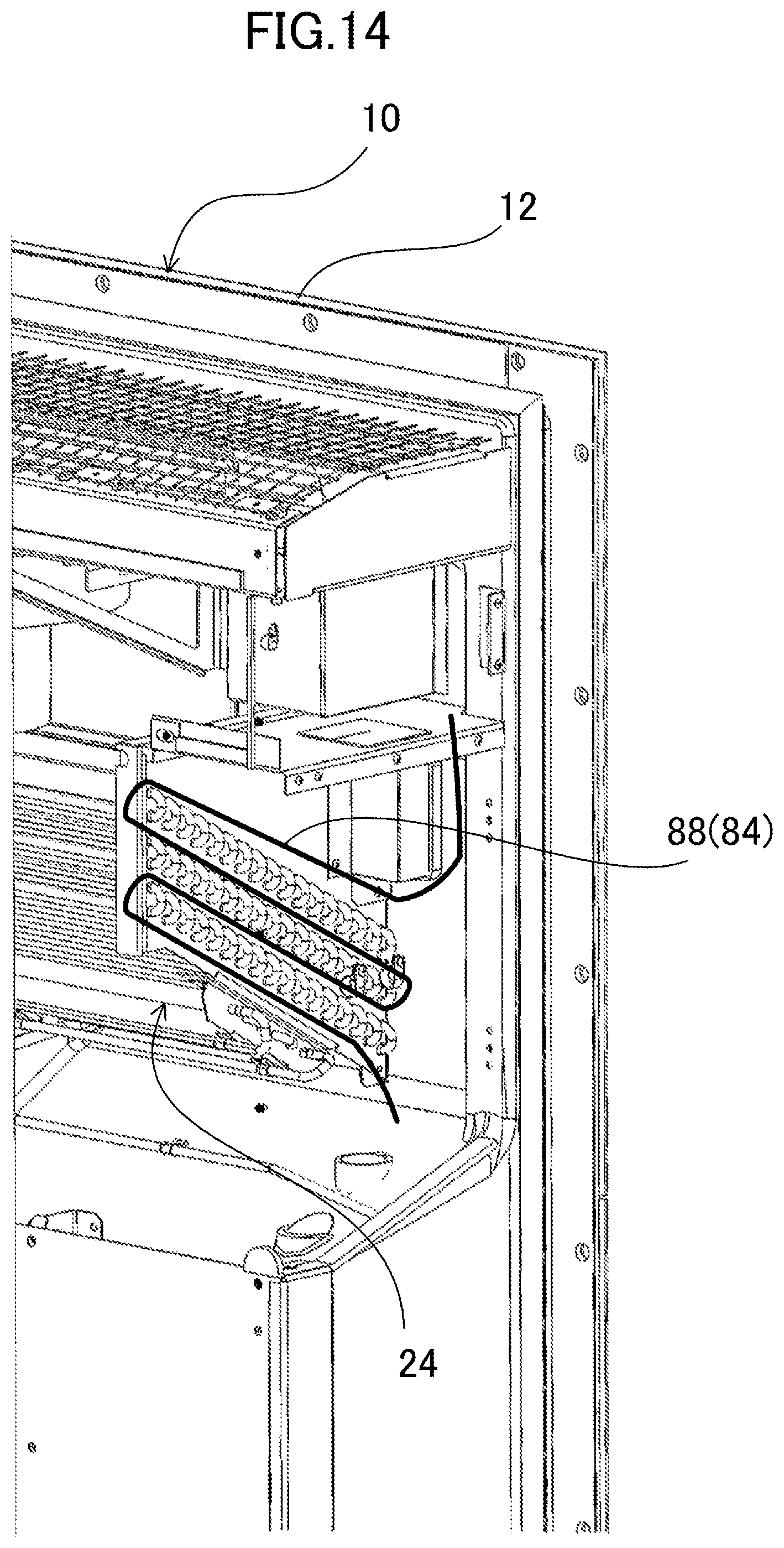 Patent US12359865 Figure 14 – Air composition adjustment device, refrigeration apparatus for transportation, and transport container