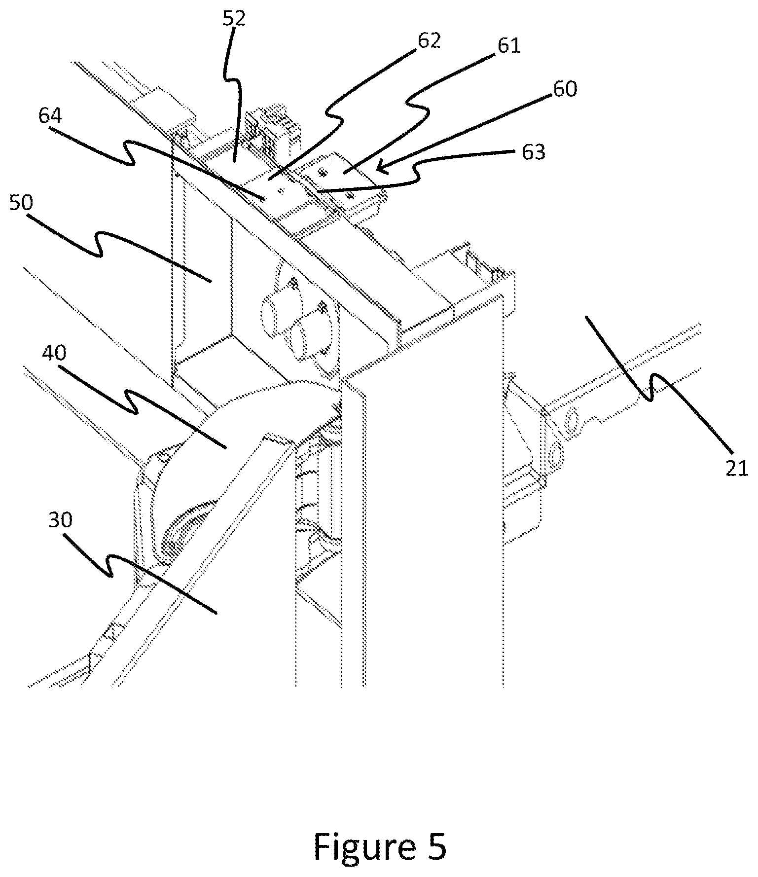 Patent US12359866 Figure 5 – Built-in cooling device having a hinge box