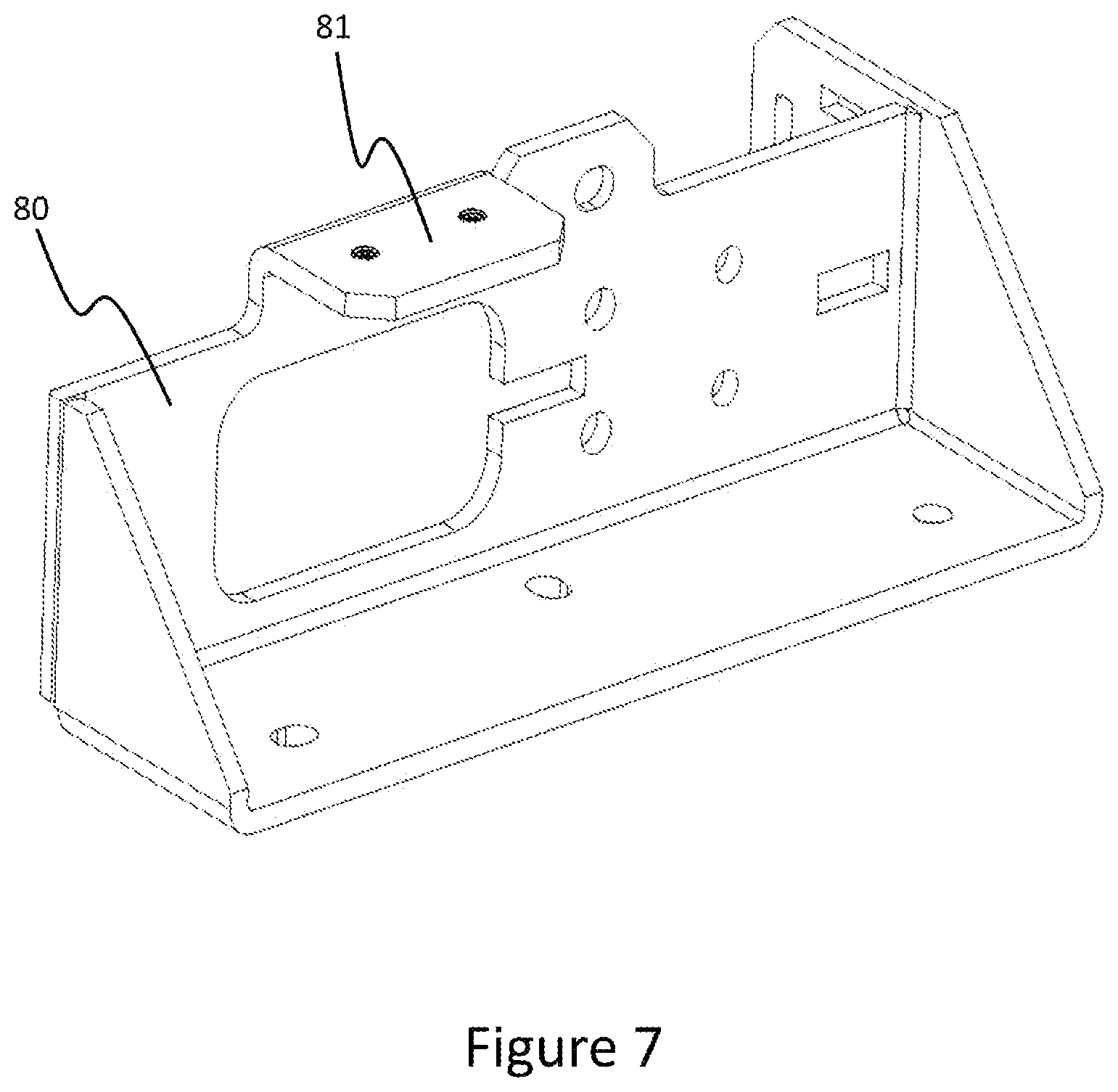Patent US12359866 Figure 7 – Built-in cooling device having a hinge box