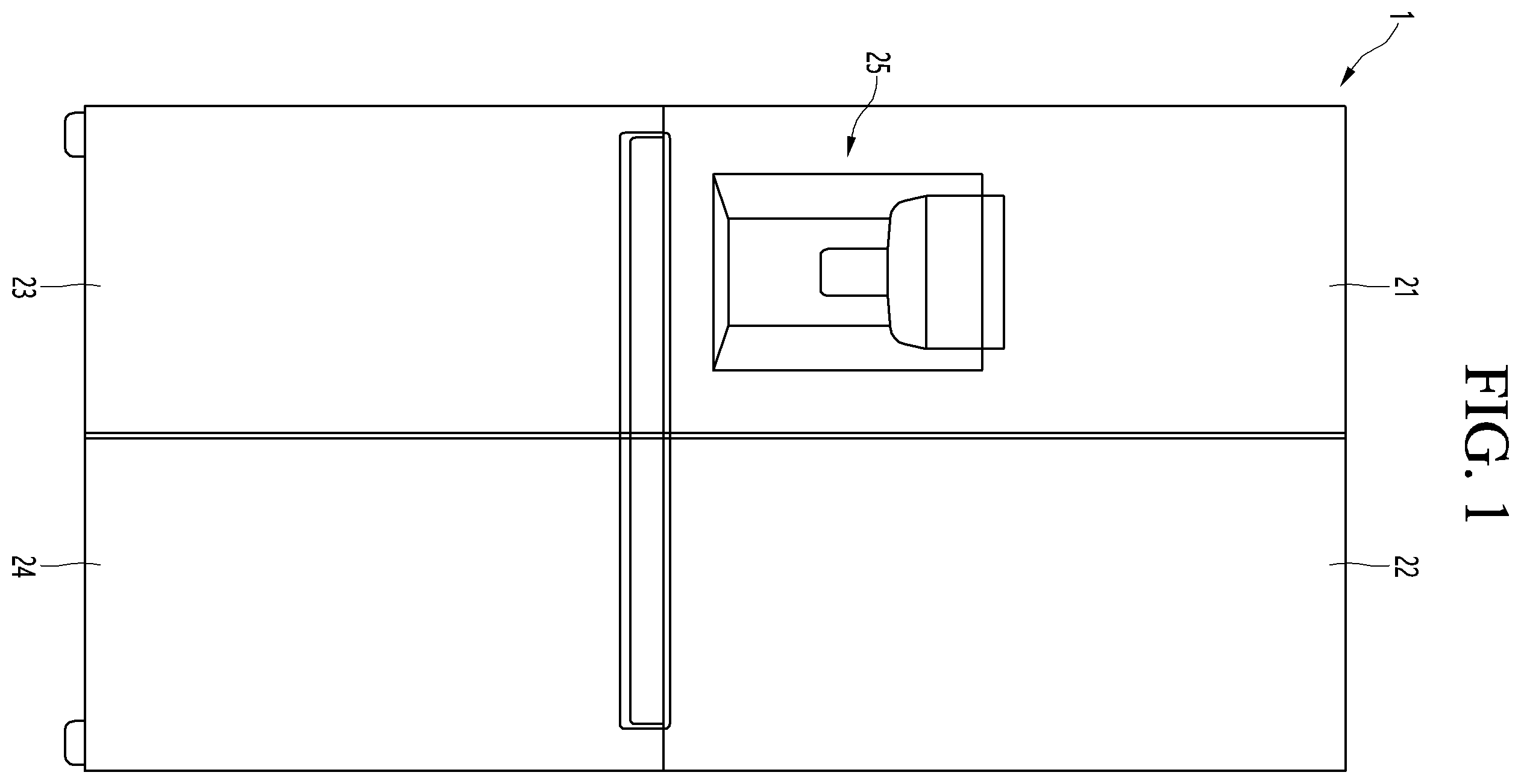 Patent US12359868 Figure 1 – Refrigerator