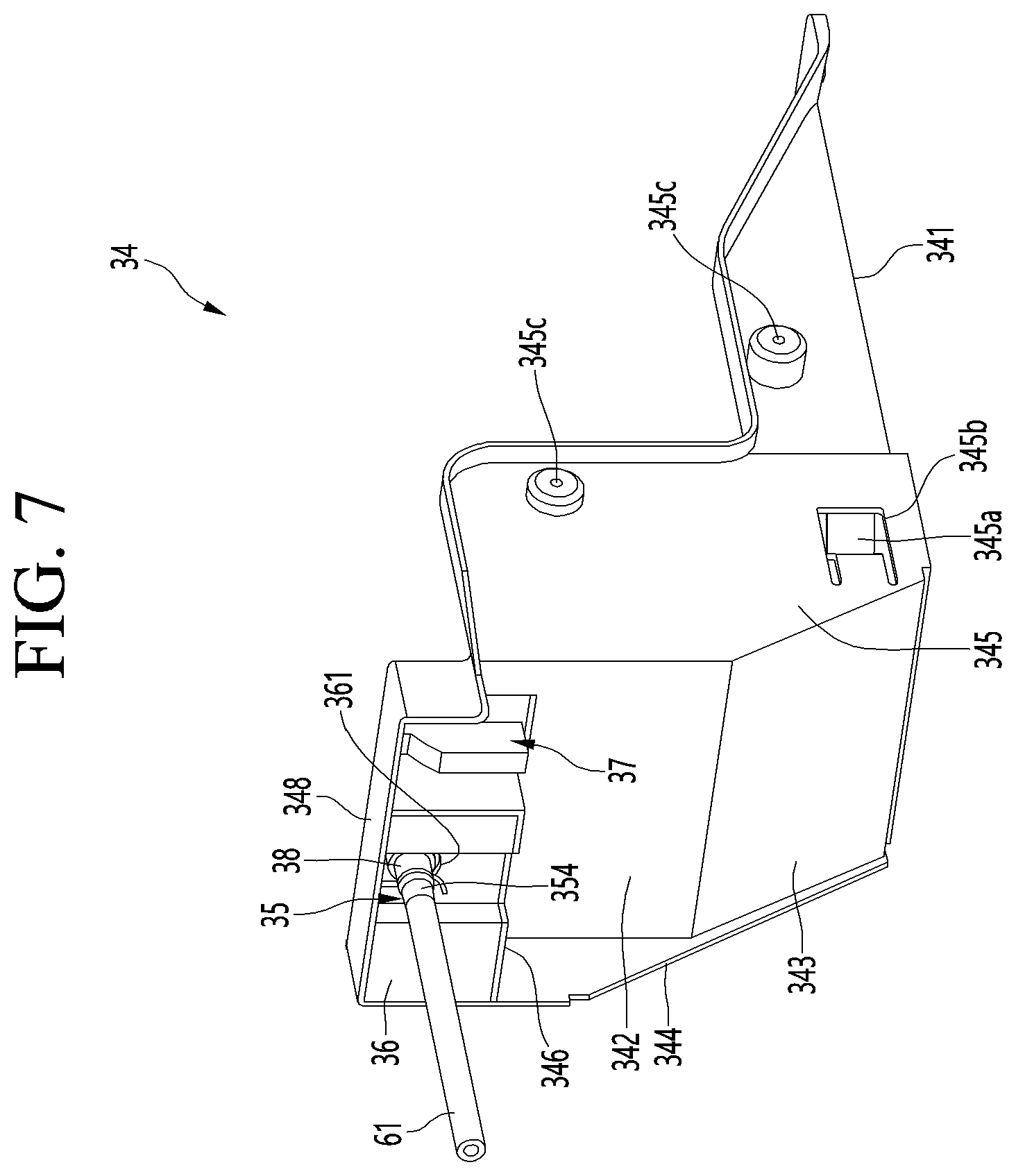 Patent US12359868 Figure 7 – Refrigerator