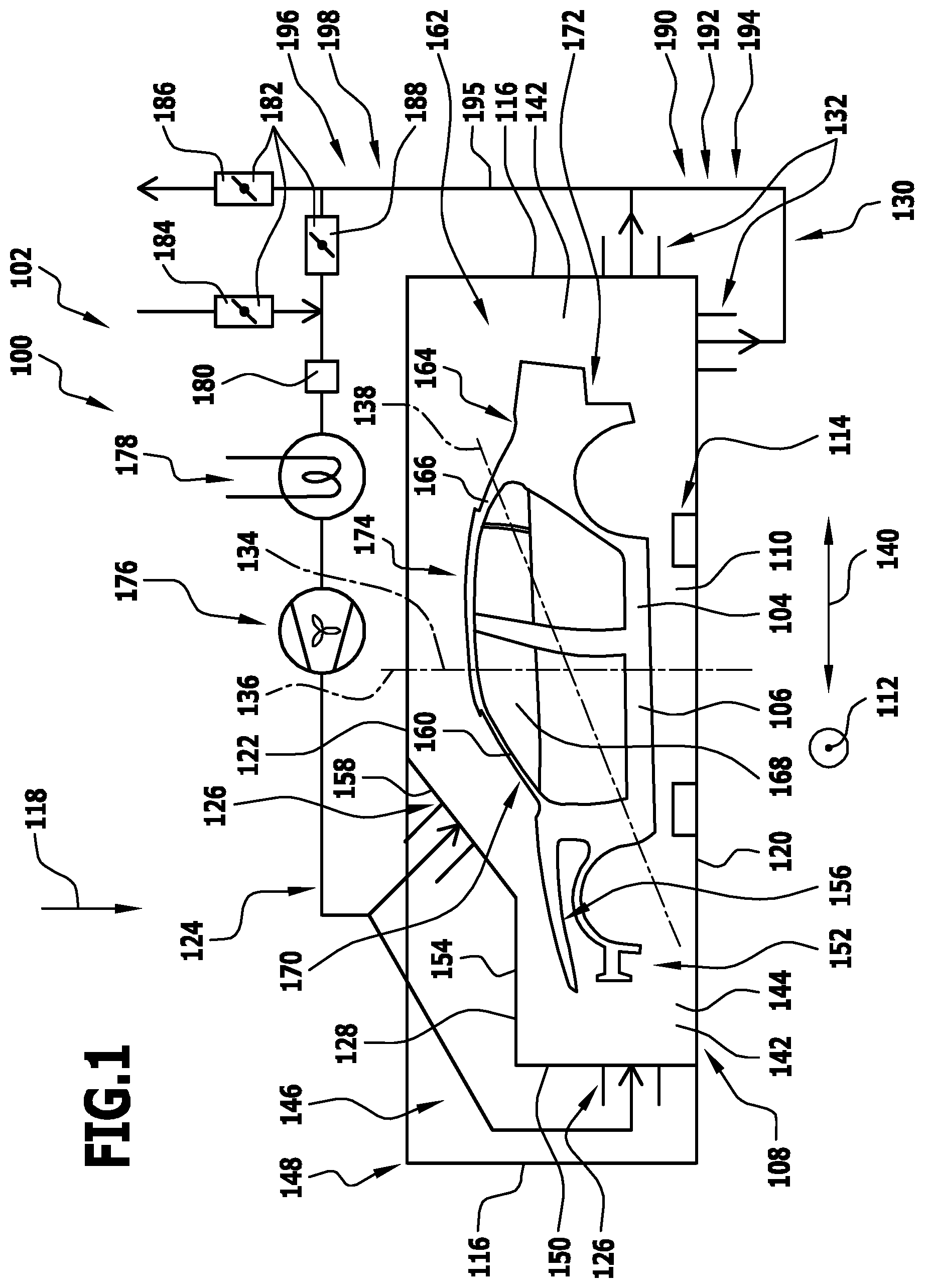 Patent US12359871 Figure 1 – Treatment installation and method for treating workpieces