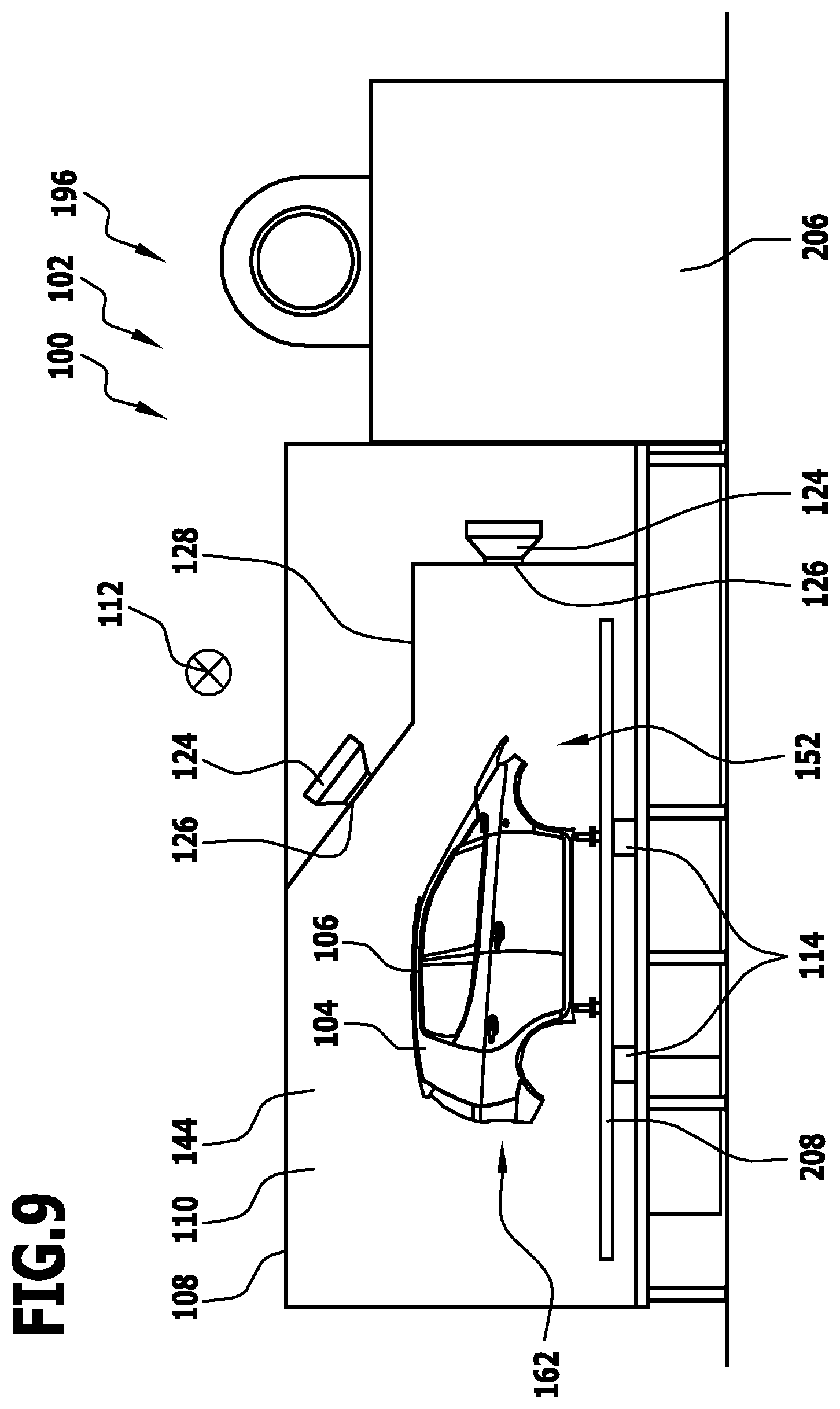 Patent US12359871 Figure 9 – Treatment installation and method for treating workpieces