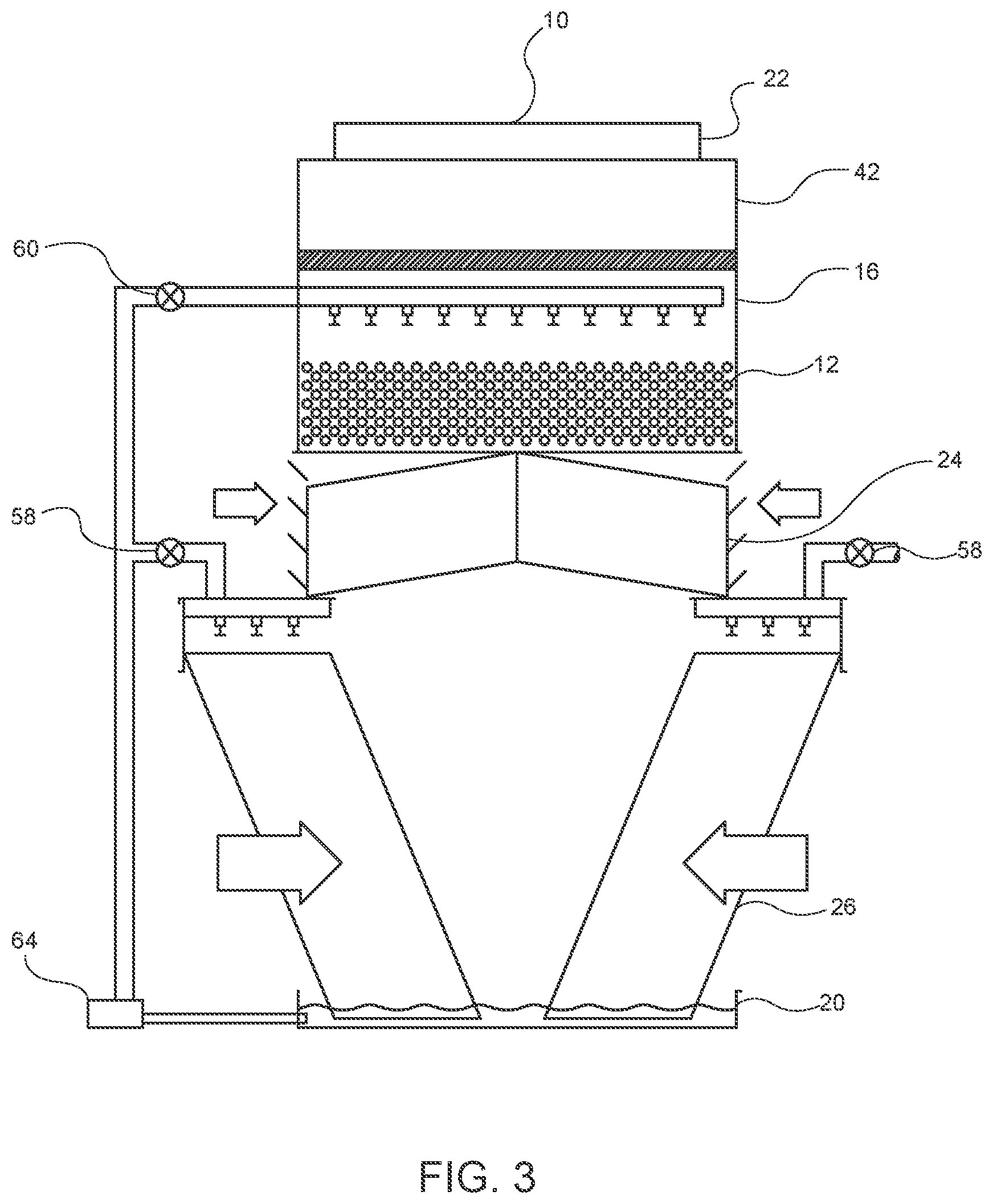 Patent US12359874 Figure 3 – Multiple mode hybrid heat exchanger