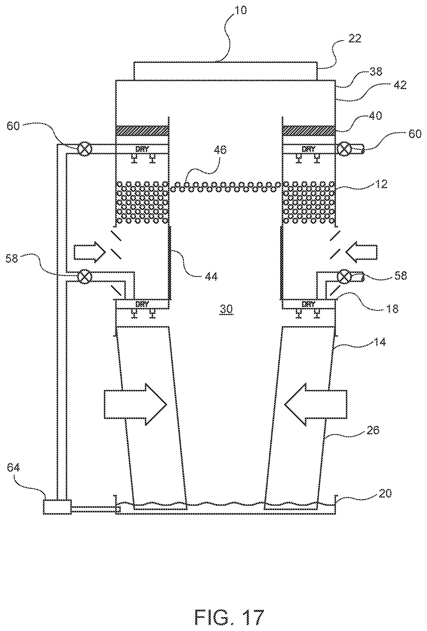 Patent US12359874 Figure 17 – Multiple mode hybrid heat exchanger