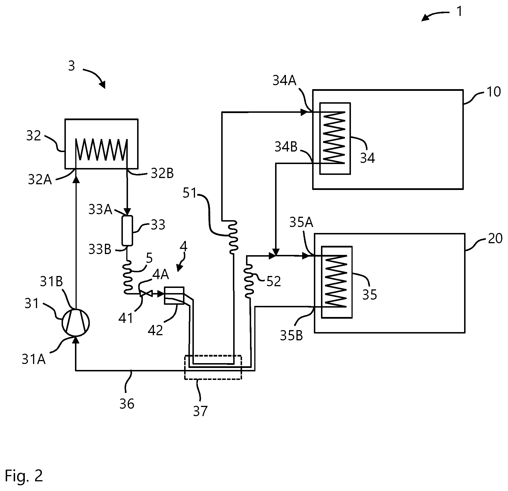 Patent US12359877 Figure 2 – Refrigeration appliance