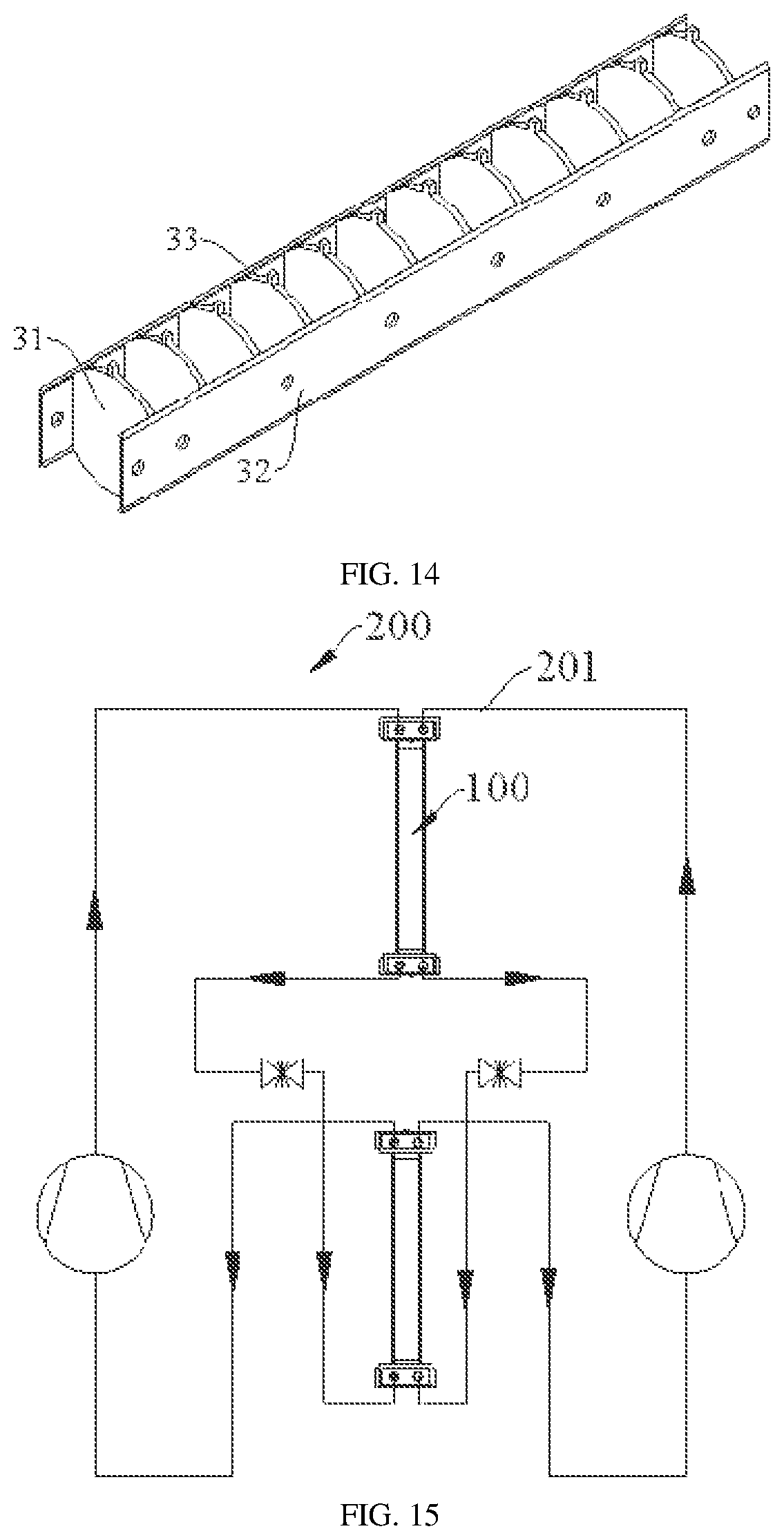 Patent US12359880 Figure 5 – Heat exchanger and air conditioning unit having multiple refrigeration systems