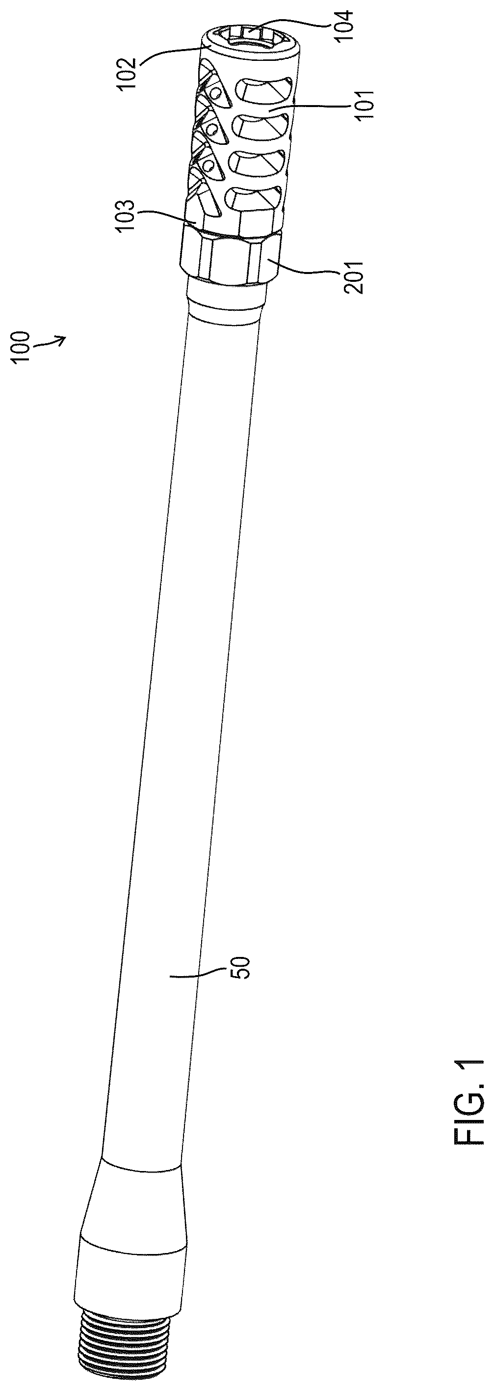 Patent US12359886 Figure 1 – Muzzle device assemblies