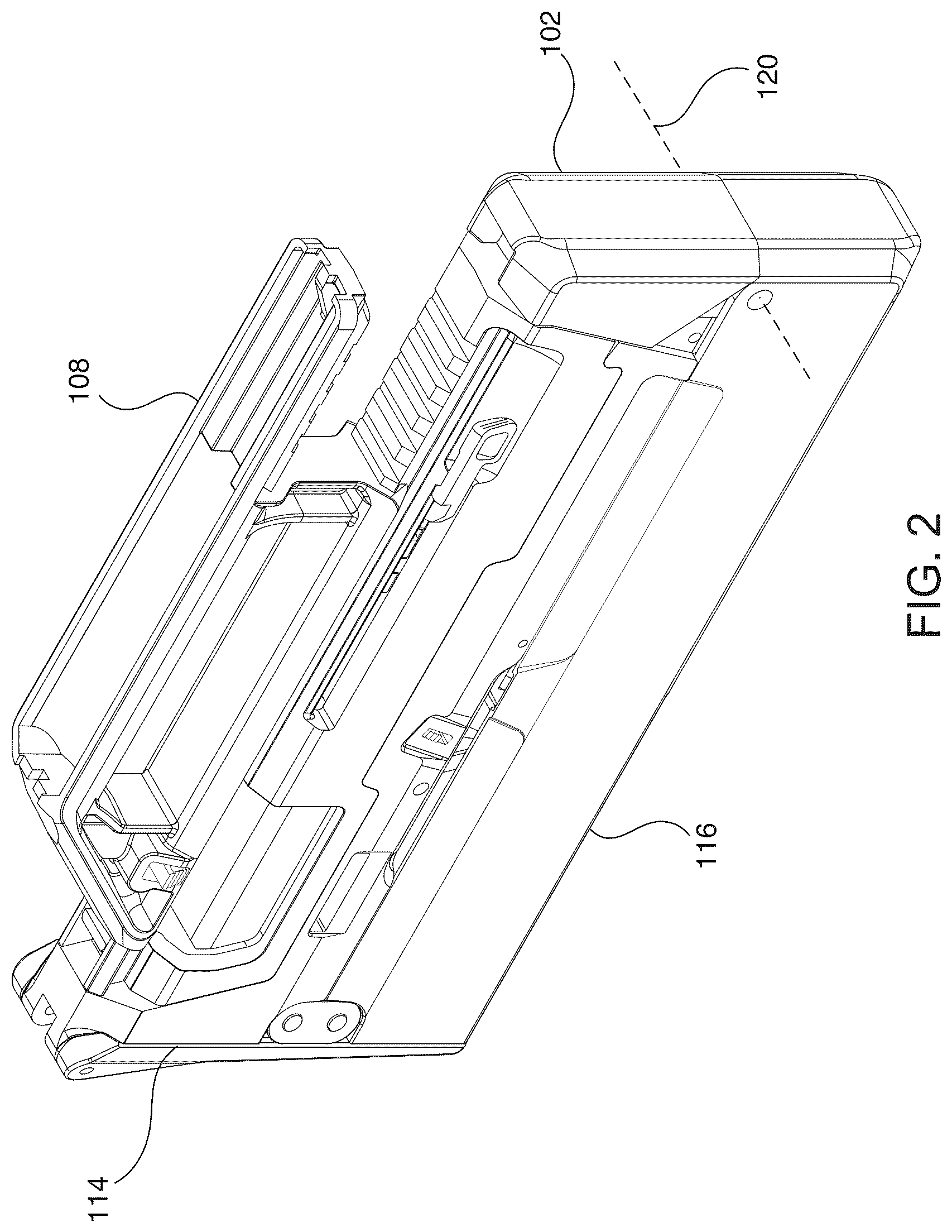 Patent US12359889 Figure 2 – Foldable firearm