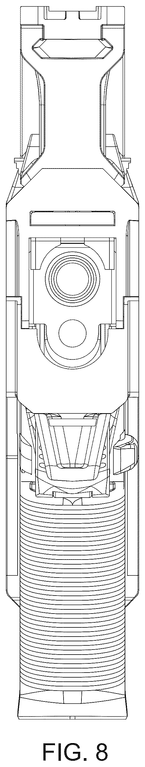 Patent US12359889 Figure 8 – Foldable firearm