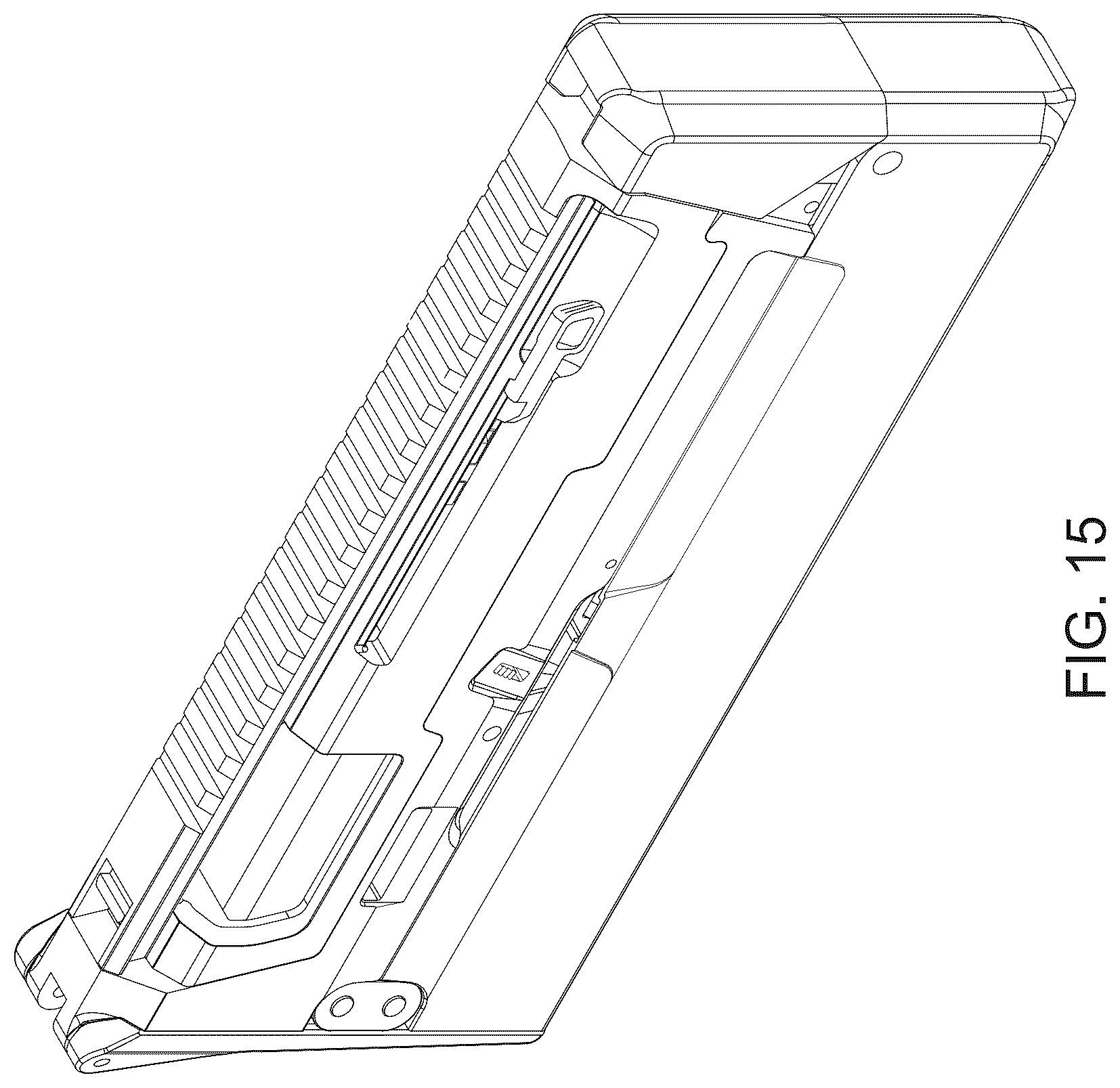 Patent US12359889 Figure 15 – Foldable firearm