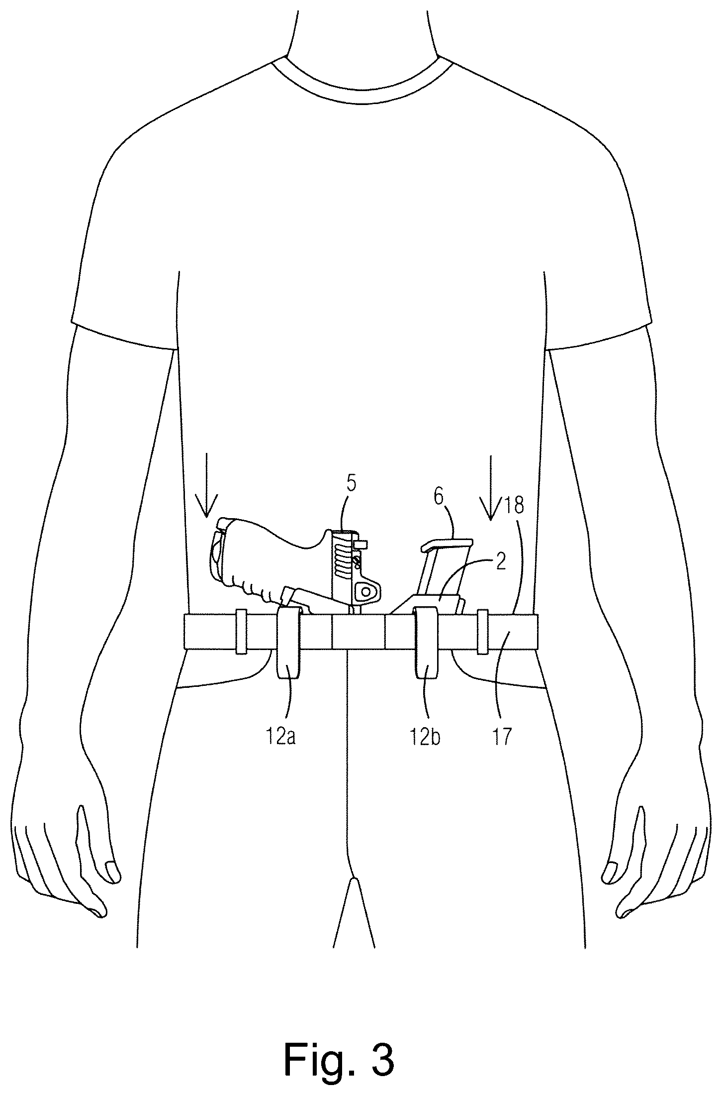 Patent US12359891 Figure 3 – Adjustable clip system for holsters and sheaths