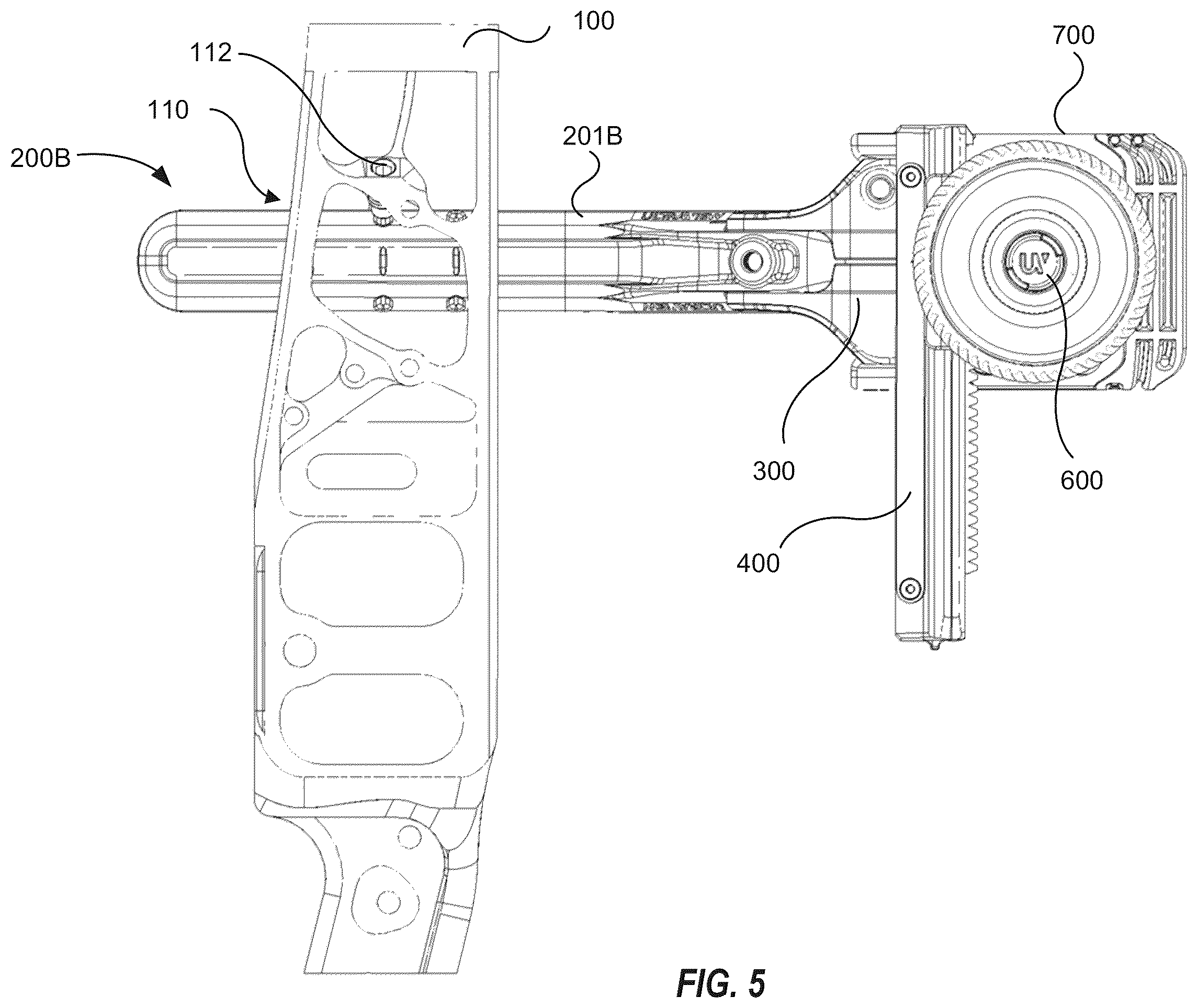 Patent US12359892 Figure 5 – Archery bow sight support systems