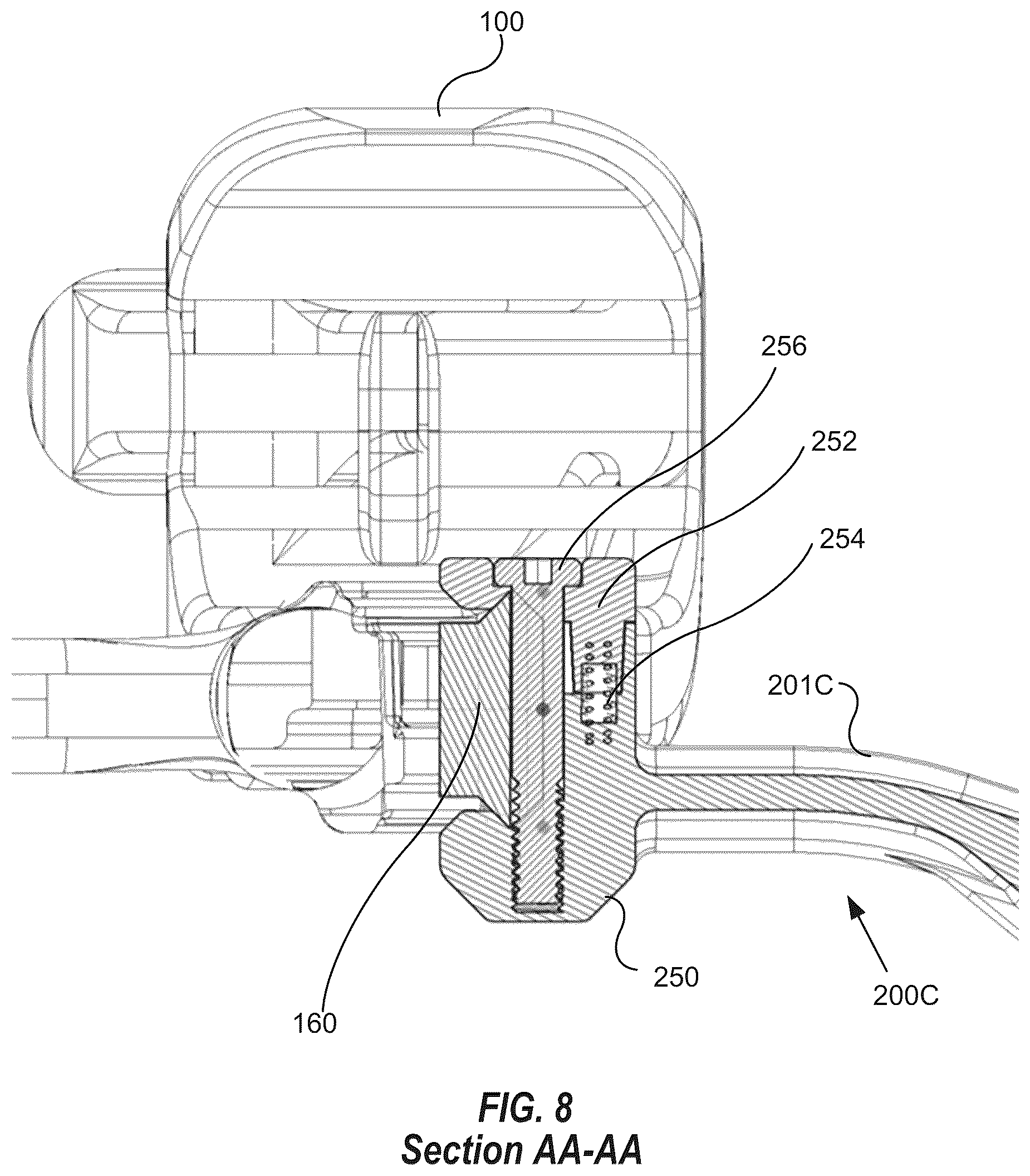 Patent US12359892 Figure 8 – Archery bow sight support systems