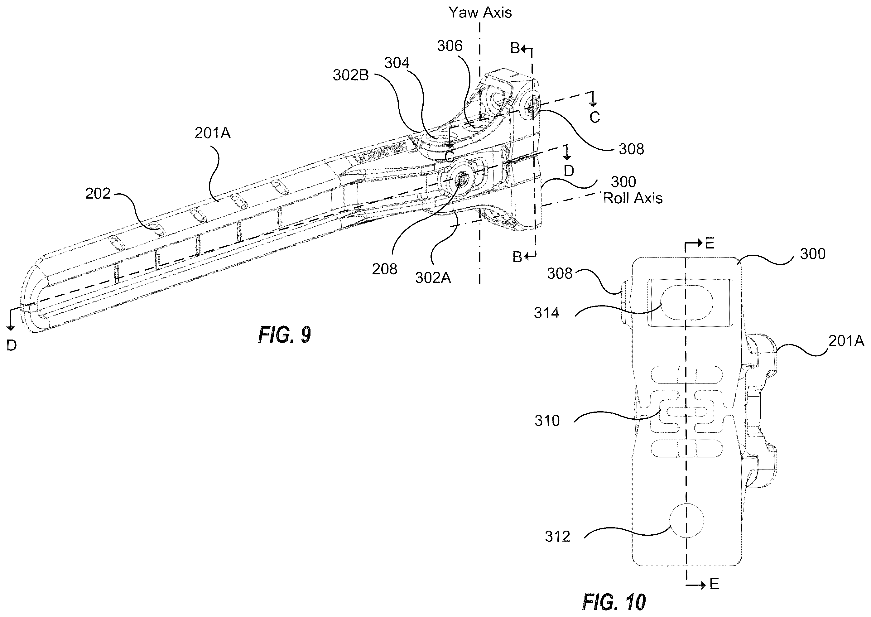 Patent US12359892 Figure 9 – Archery bow sight support systems