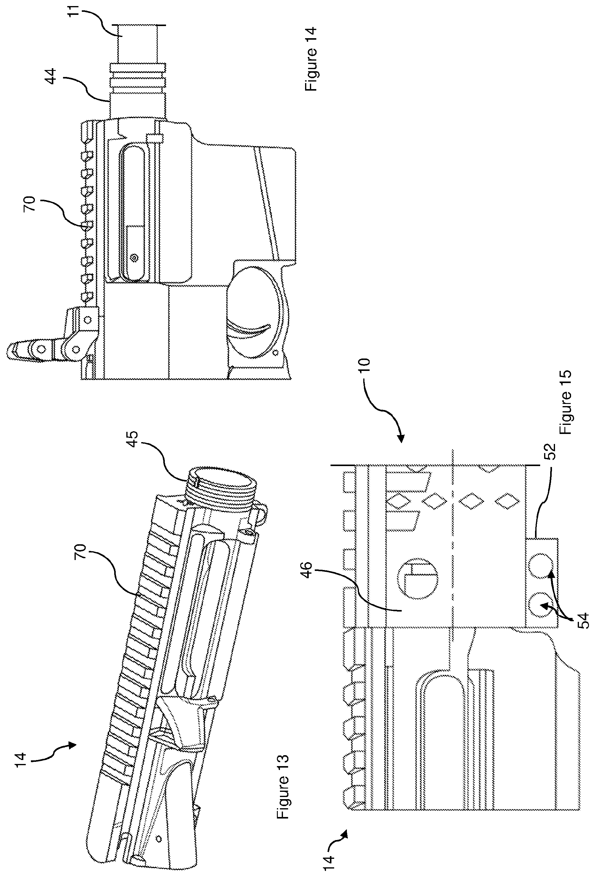 Patent US12359893 Figure 7 – Rail system for a firearm