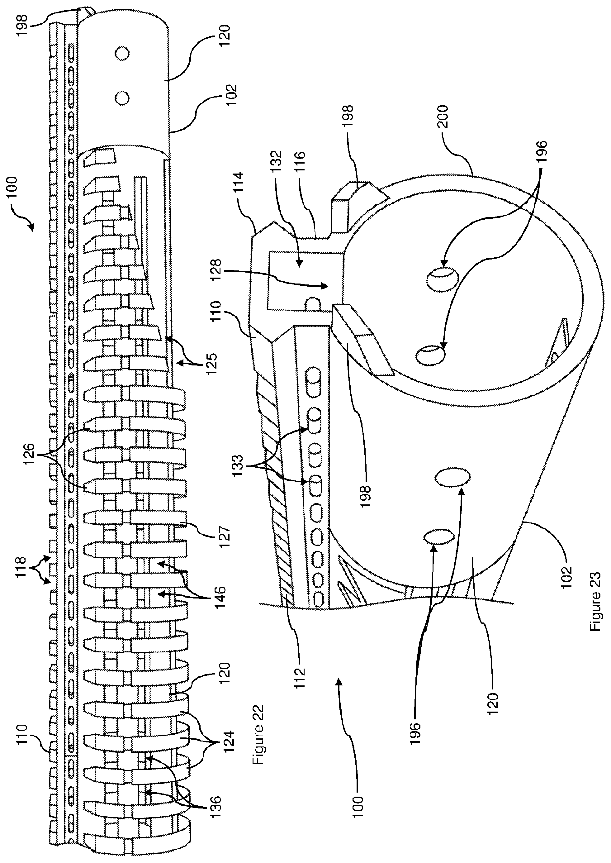 Patent US12359893 Figure 10 – Rail system for a firearm