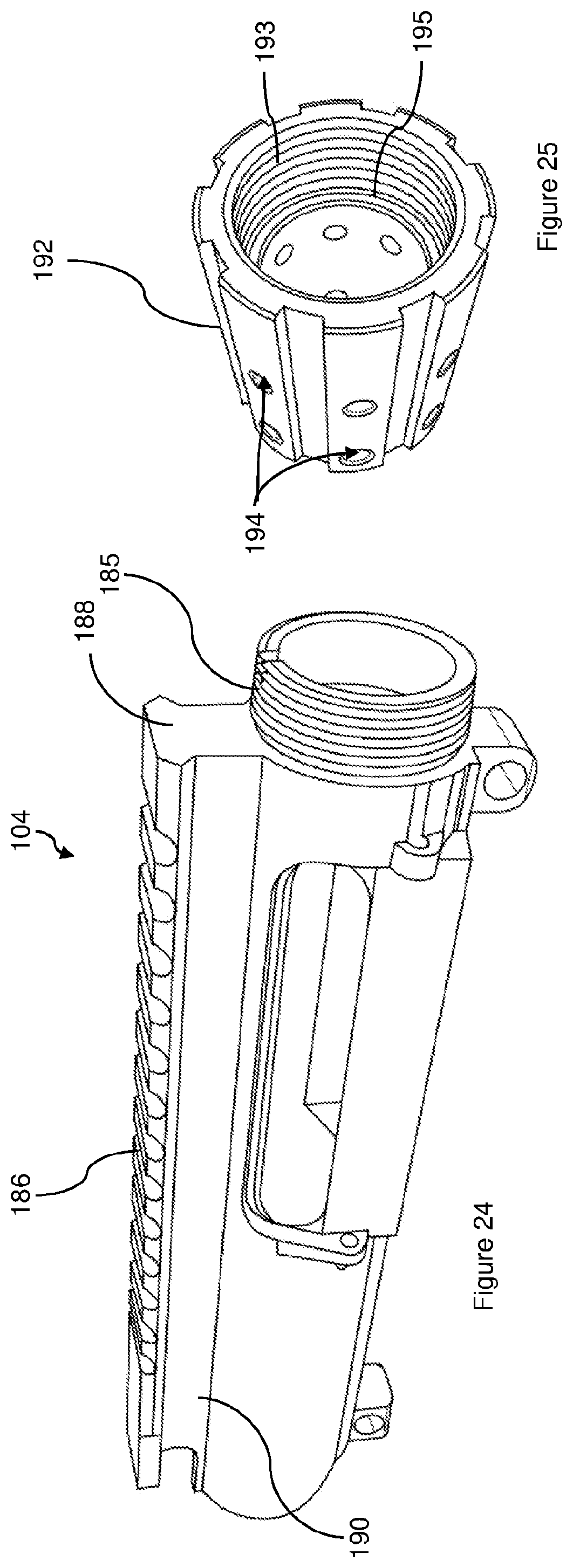 Patent US12359893 Figure 11 – Rail system for a firearm