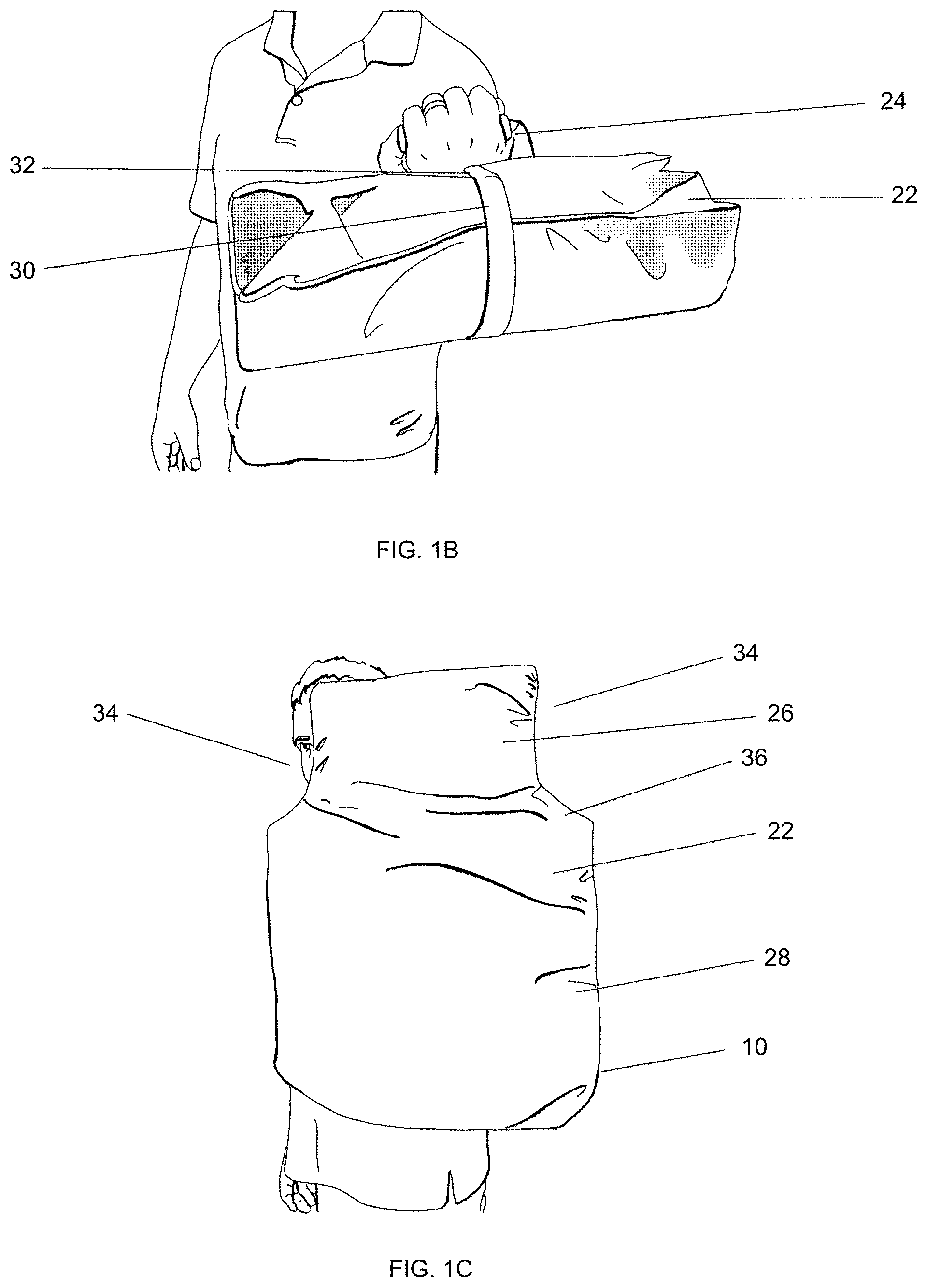 Patent US12359895 Figure 2 – Compact handgun protection ballistic shield