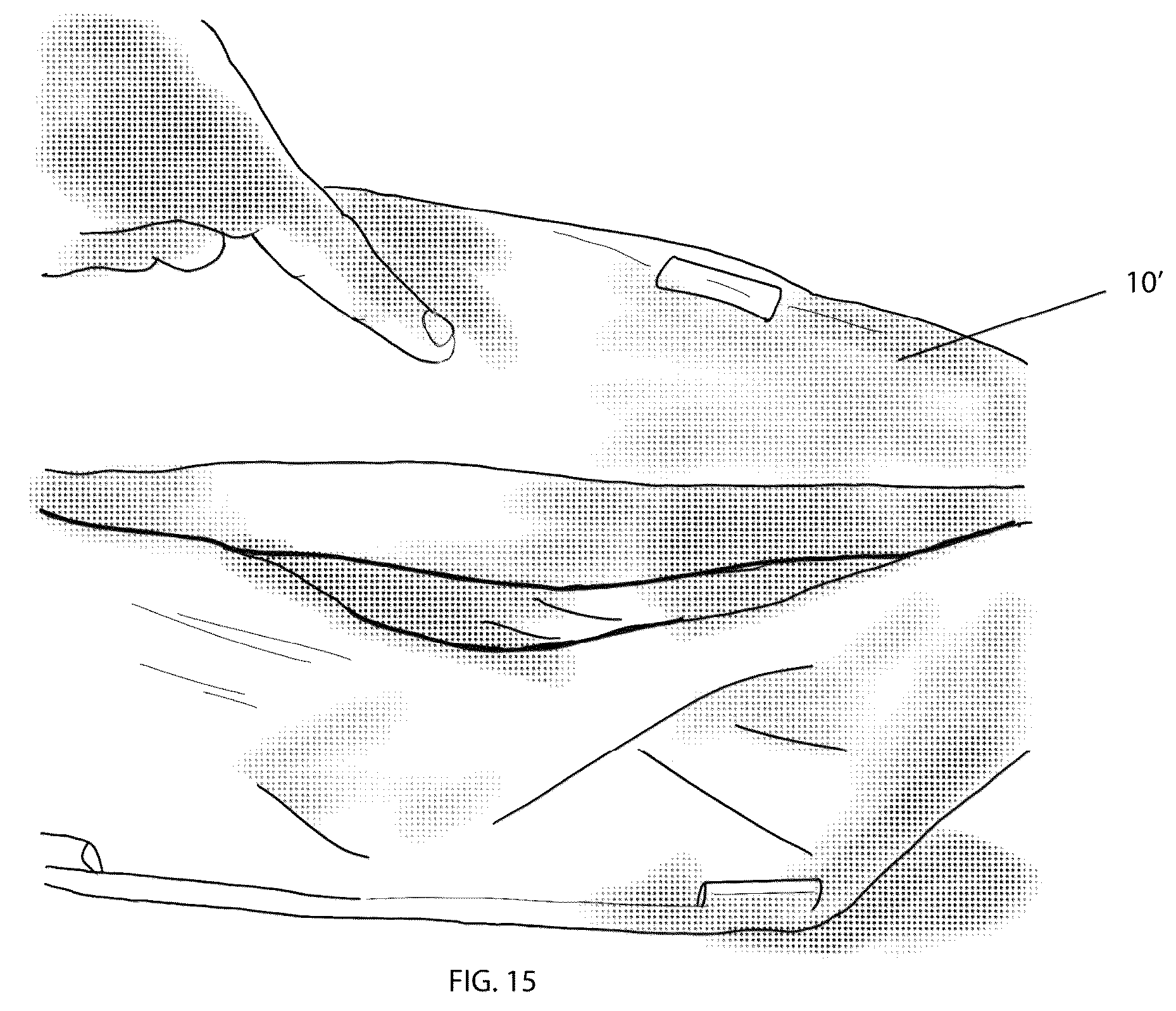 Patent US12359895 Figure 16 – Compact handgun protection ballistic shield