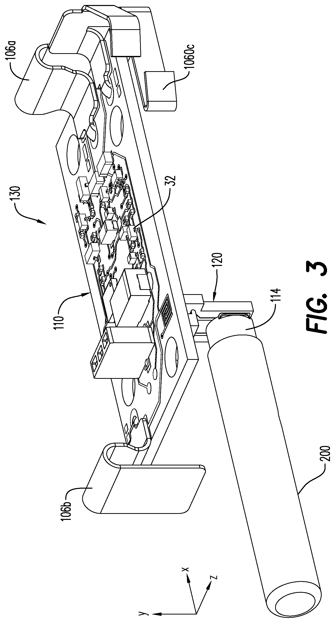 Patent US12359896 Figure 4 – Detonator including a multidimensional circuit board