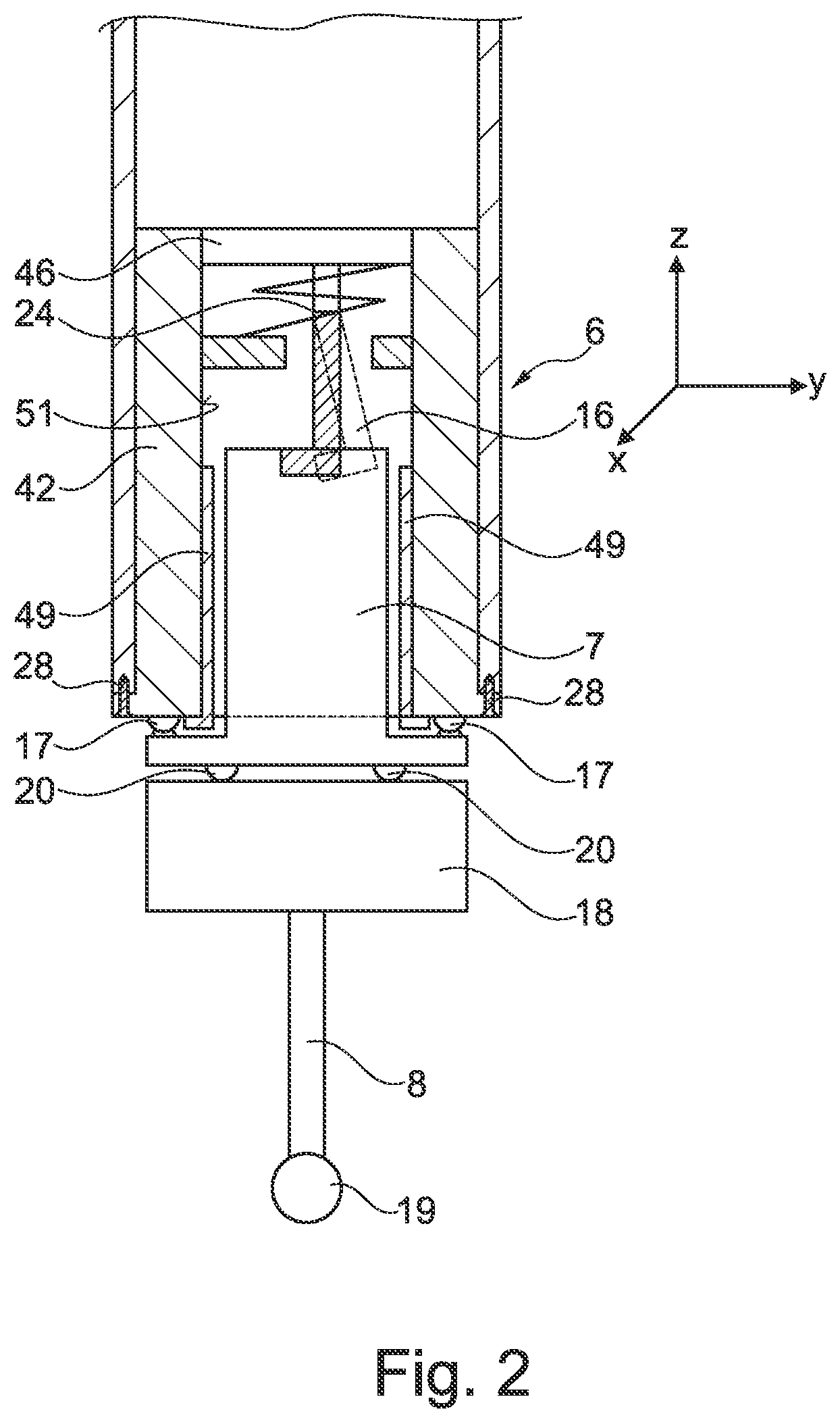 Patent US12359901 Figure 2 – Coordinate measuring apparatus