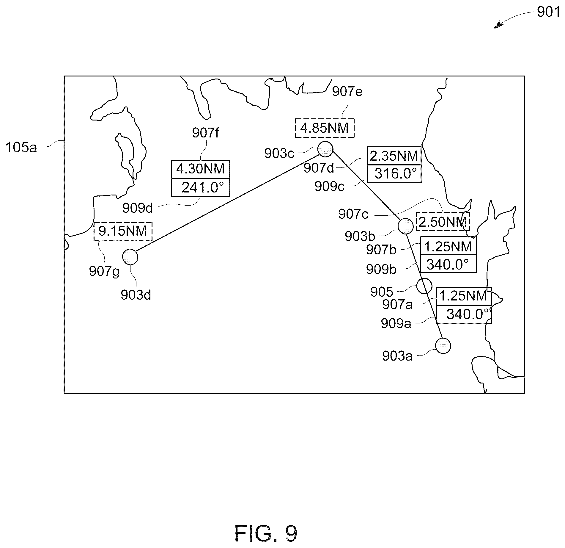 Patent US12359920 Figure 15 – Nautical chart processing device and nautical chart processing method