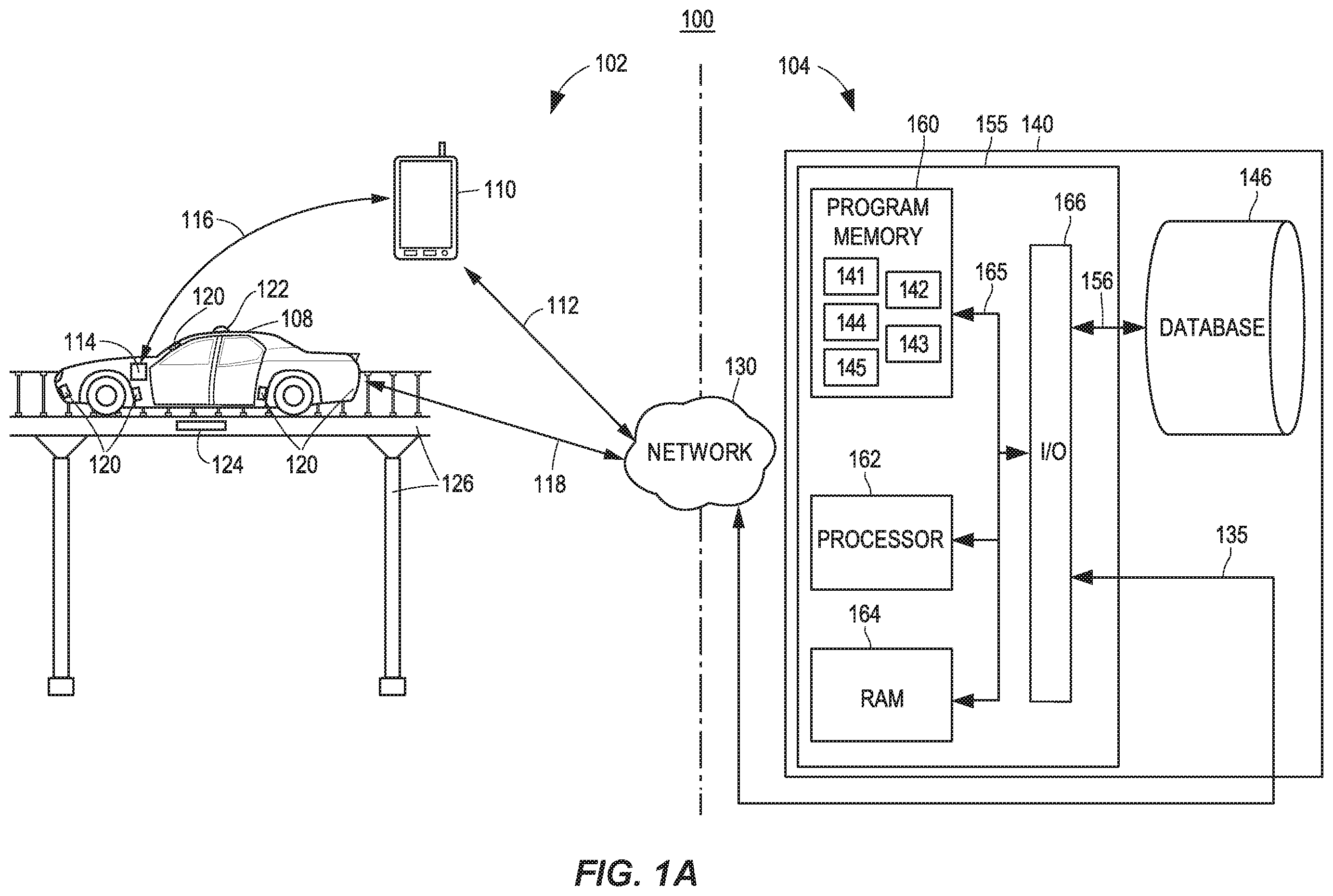 Patent US12359927 Figure 1 – Autonomous vehicle component maintenance and repair