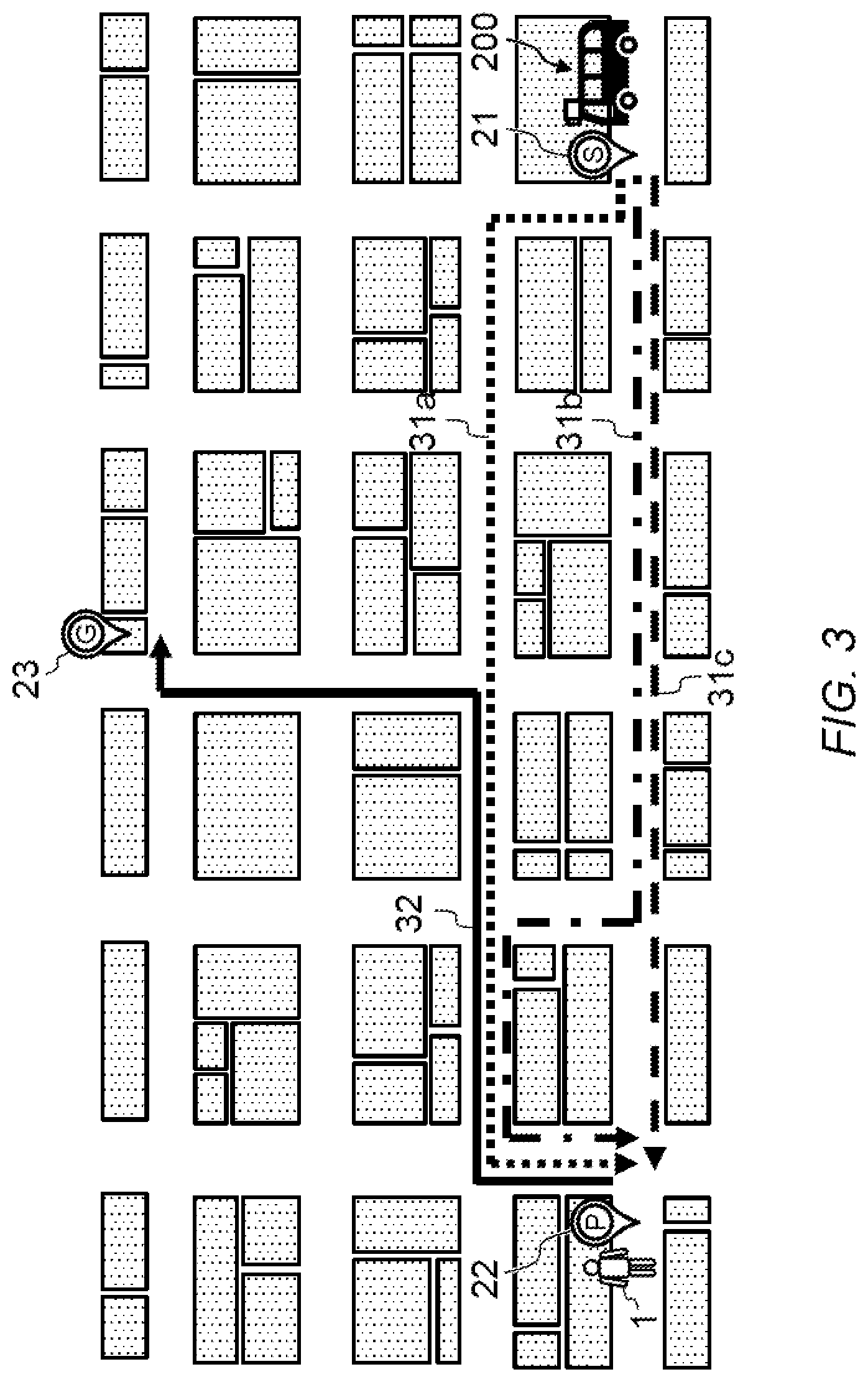 Patent US12359928 Figure 3 – Vehicle dispatch system, traveling route generation method, and non-transitory computer readable recording medium