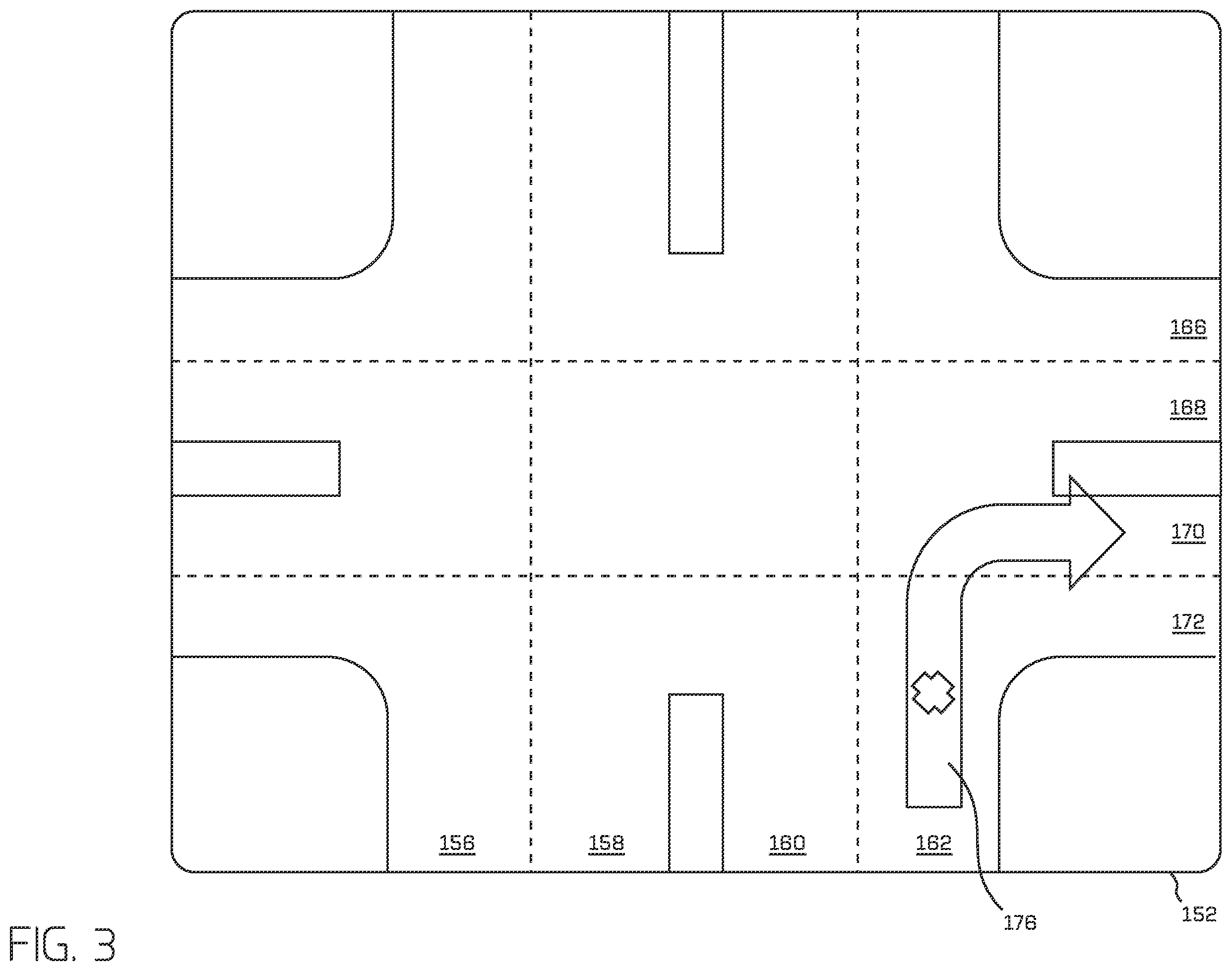Patent US12359934 Figure 3 – Validation of a road network map based on location bounded rules